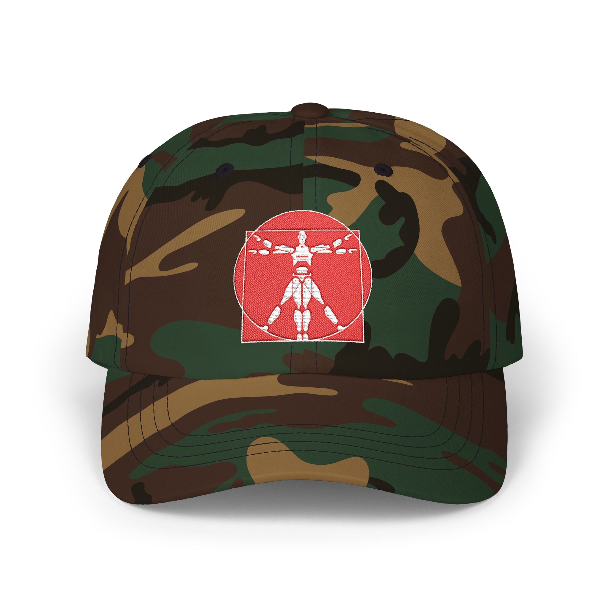 Robot Lab Vitruvian Man Embroidered Baseball Hat