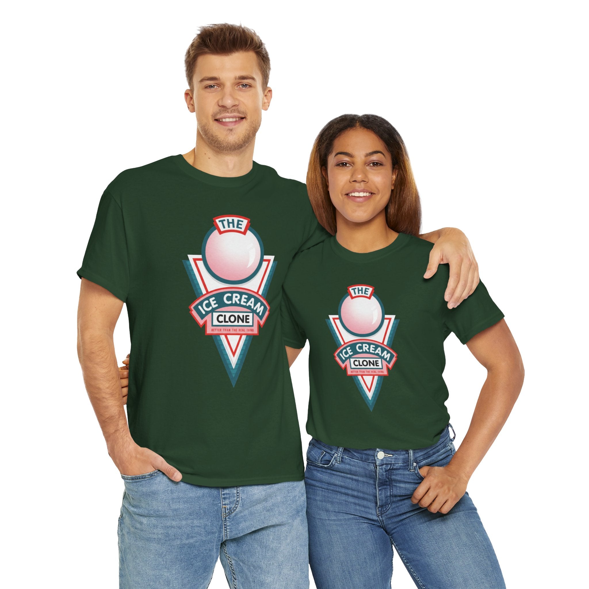 Hill Valley 2015 Ice Cream Clone Tee — Retro Scoop Logo T-Shirt