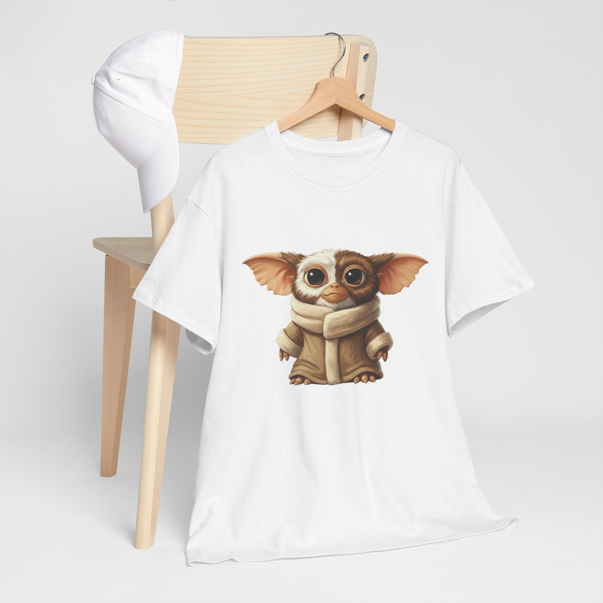 Grogwai Mashup Graphic Tee — Cozy Cute Alien Character T‑Shirt - Gizmo and Grogu all in one!