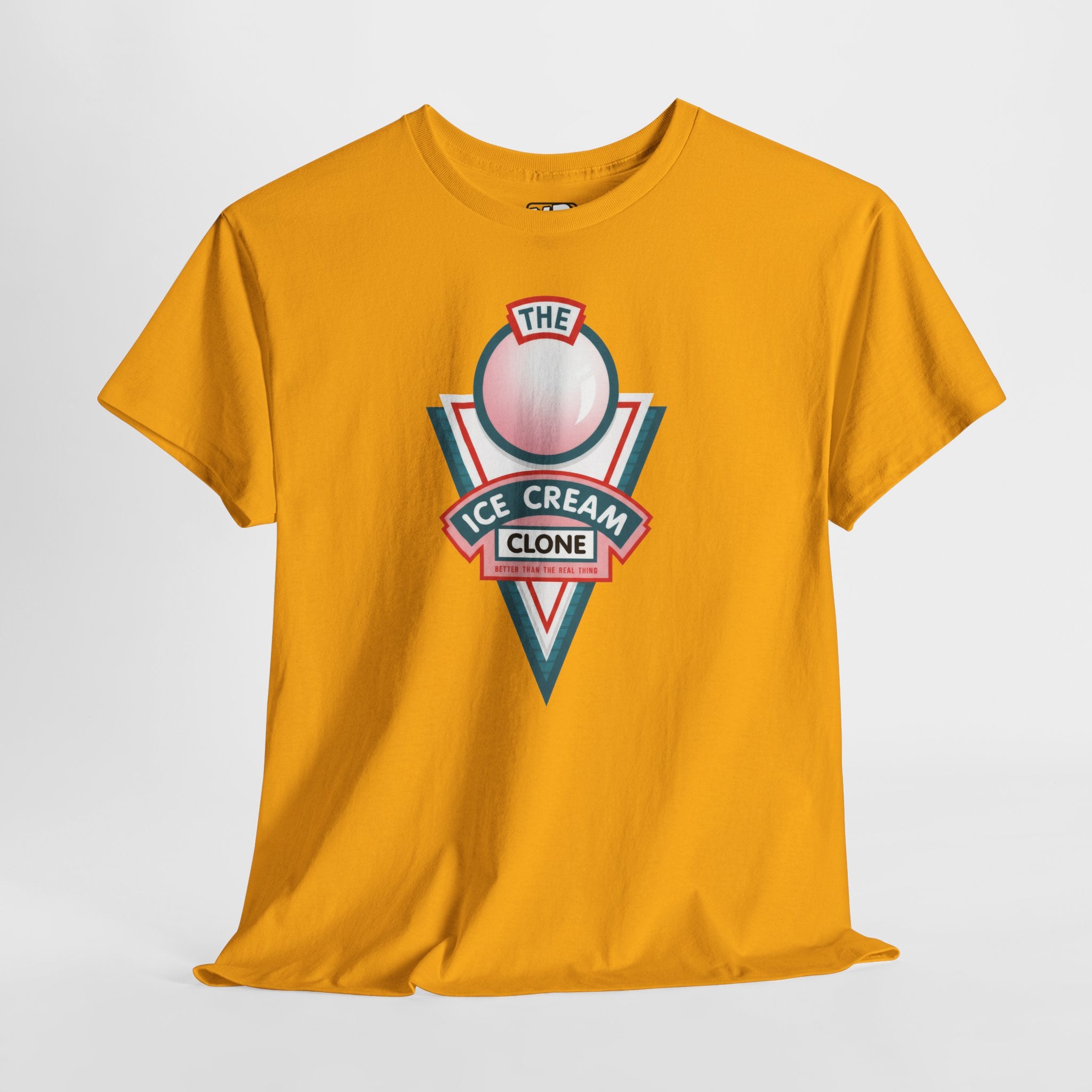 Hill Valley 2015 Ice Cream Clone Tee — Retro Scoop Logo T-Shirt