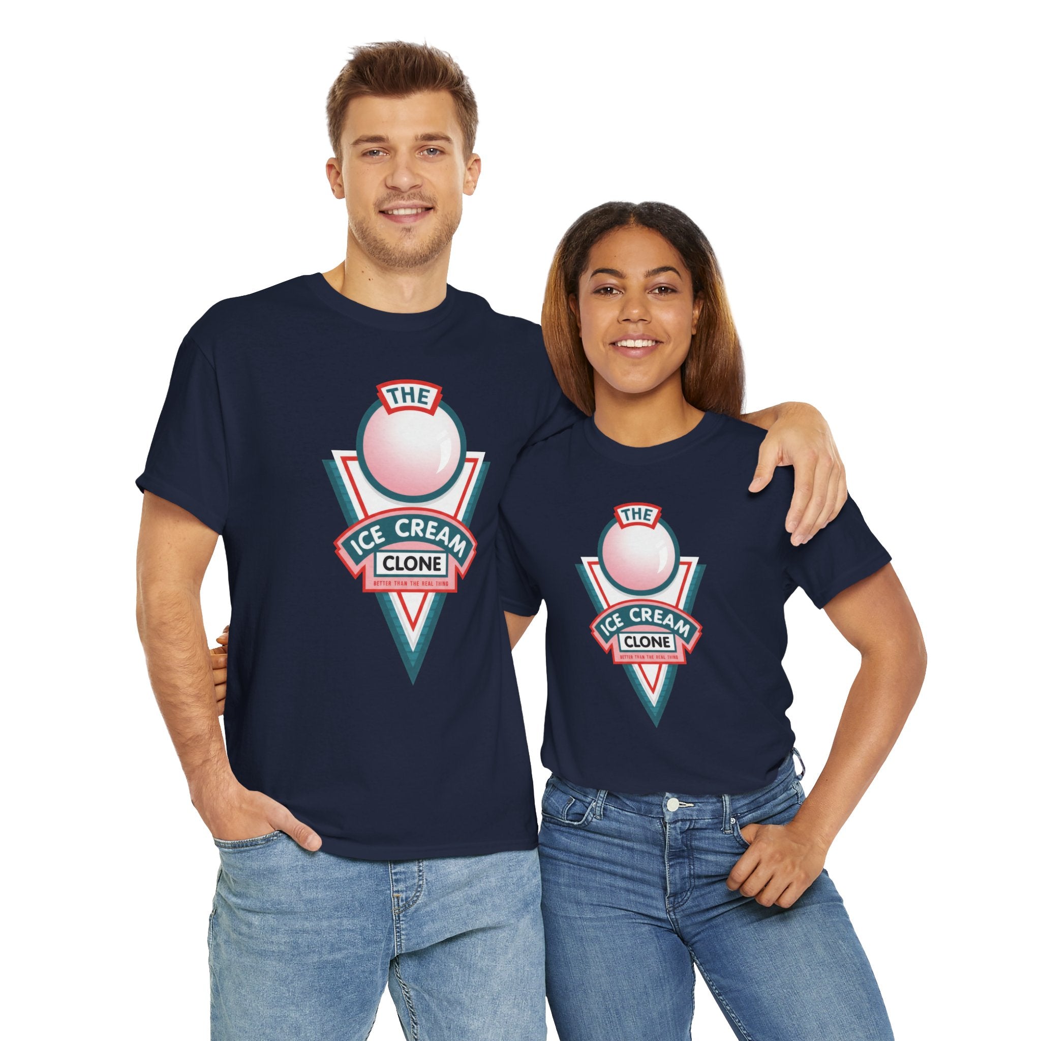 Hill Valley 2015 Ice Cream Clone Tee — Retro Scoop Logo T-Shirt