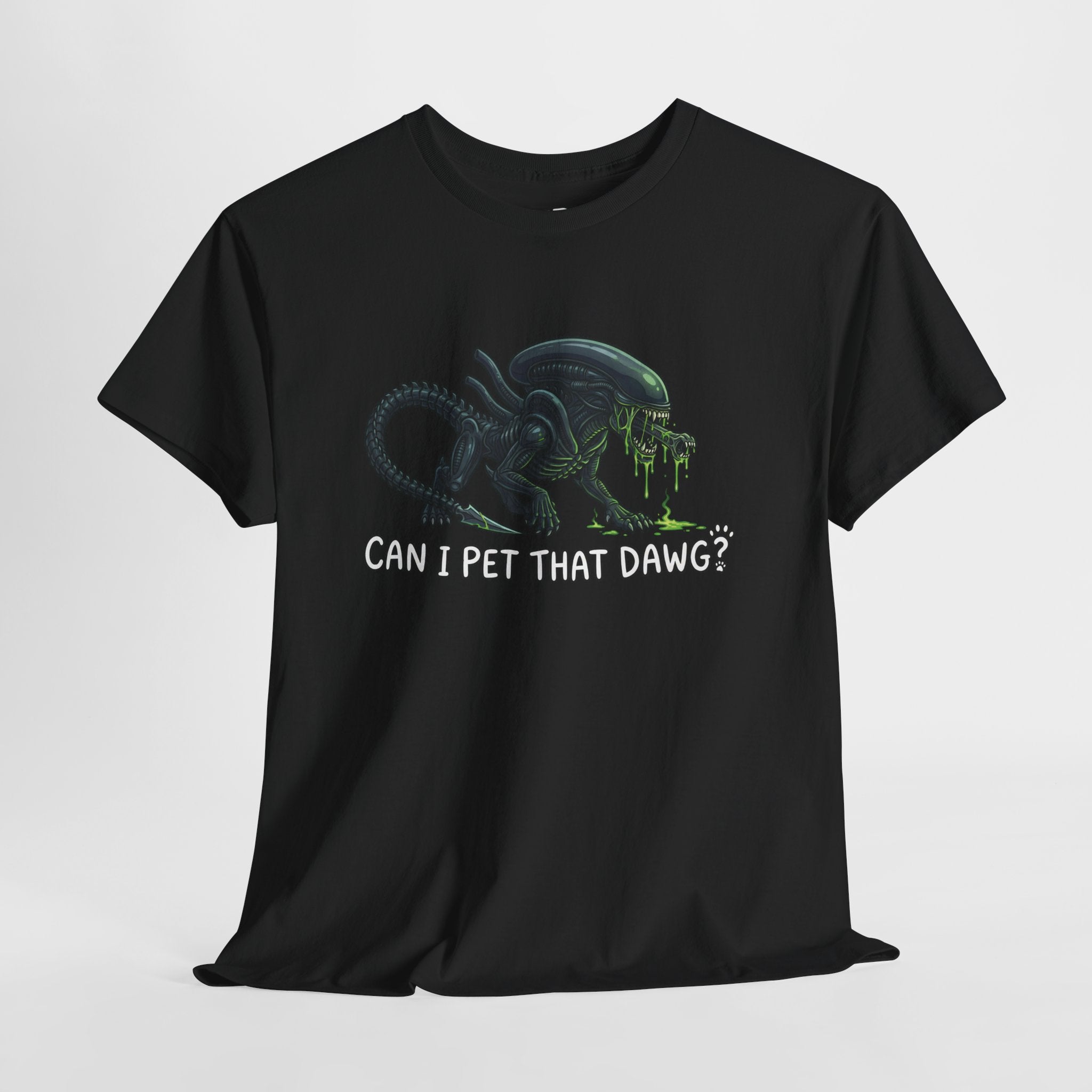 Alien Pet T-Shirt — "Can I Pet That Dawg?" Sci‑Fi Humour Tee