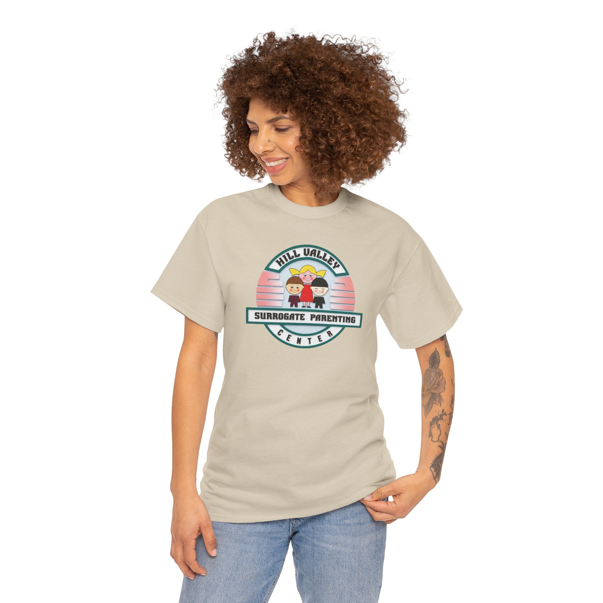 Hill Valley 2015 Surrogate Parenting Center Logo Tee