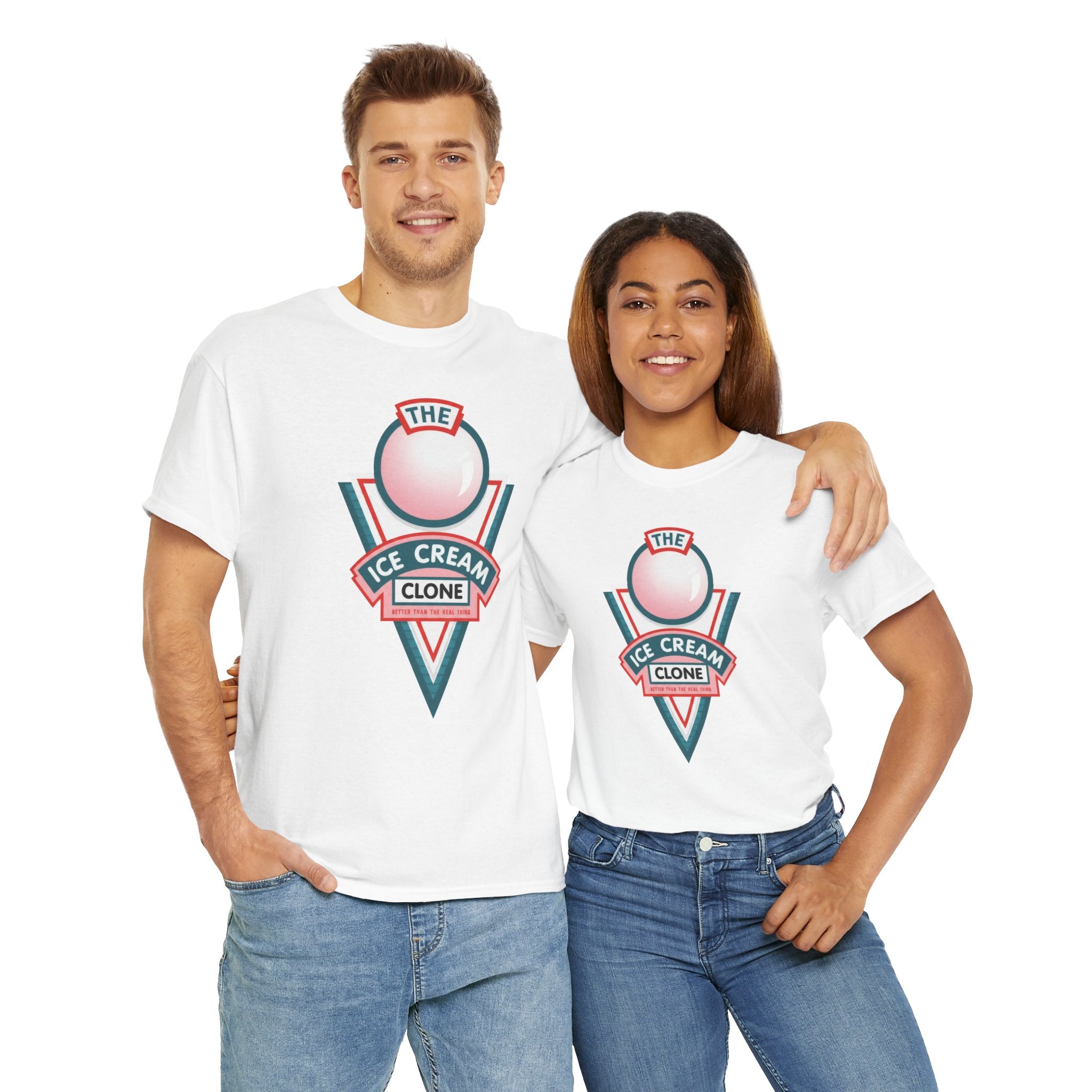Hill Valley 2015 Ice Cream Clone Tee — Retro Scoop Logo T-Shirt