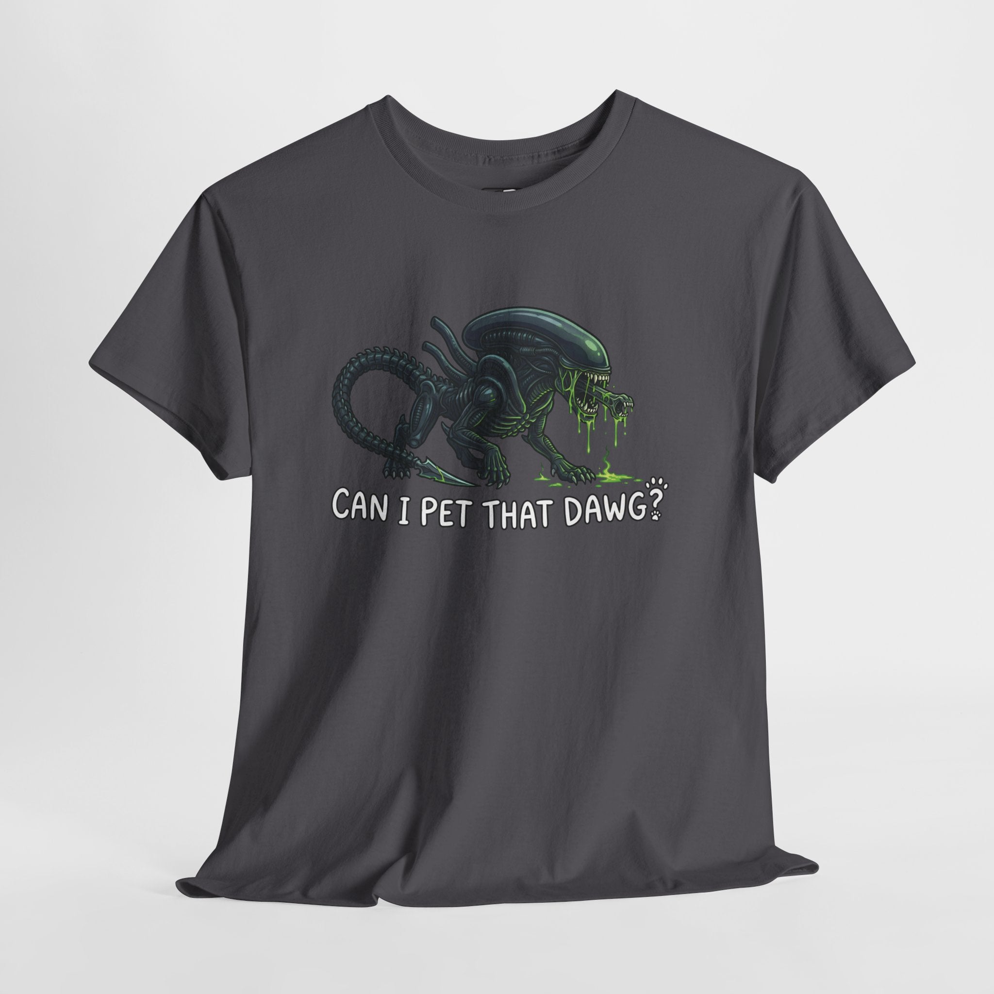 Alien Pet T-Shirt — "Can I Pet That Dawg?" Sci‑Fi Humour Tee