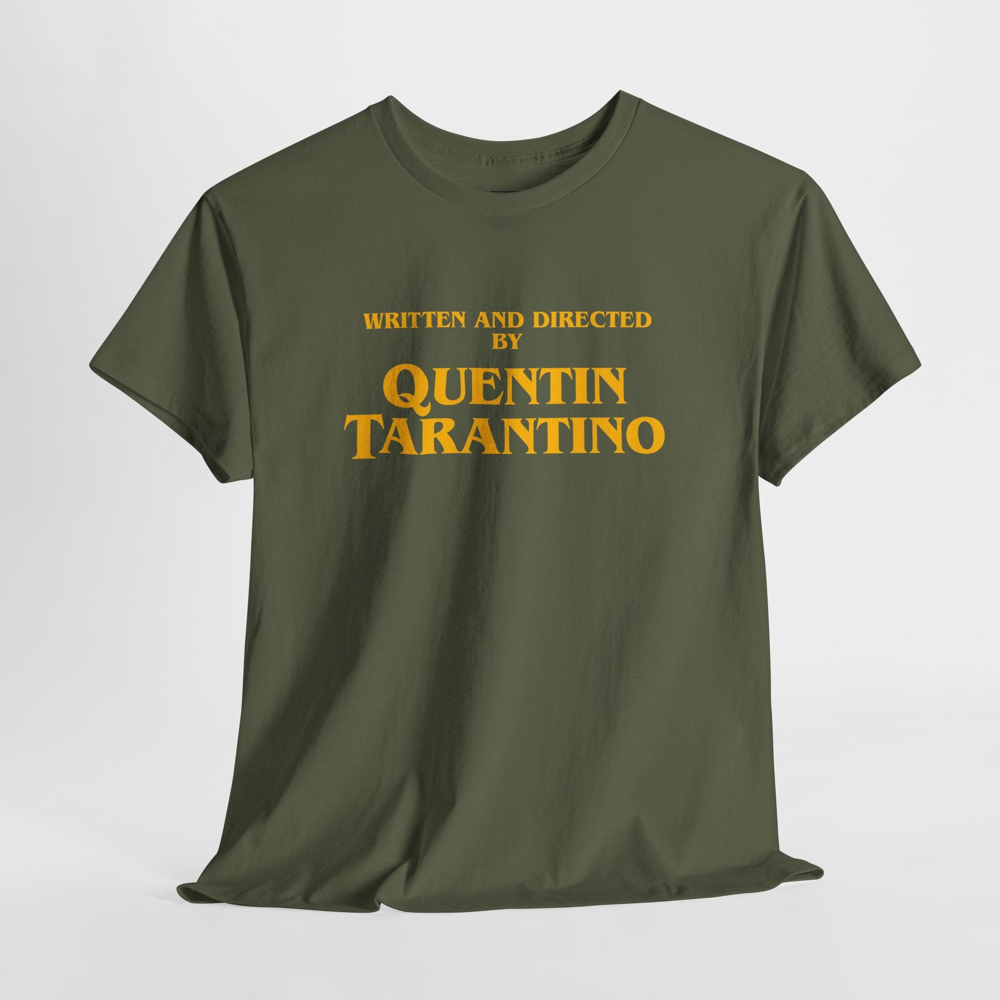 Movie Credit Tee — "Written and Directed by Quentin Tarantino"