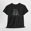 Lunar Lander Blueprint T-Shirt — Vintage Moon Module Illustration Tee