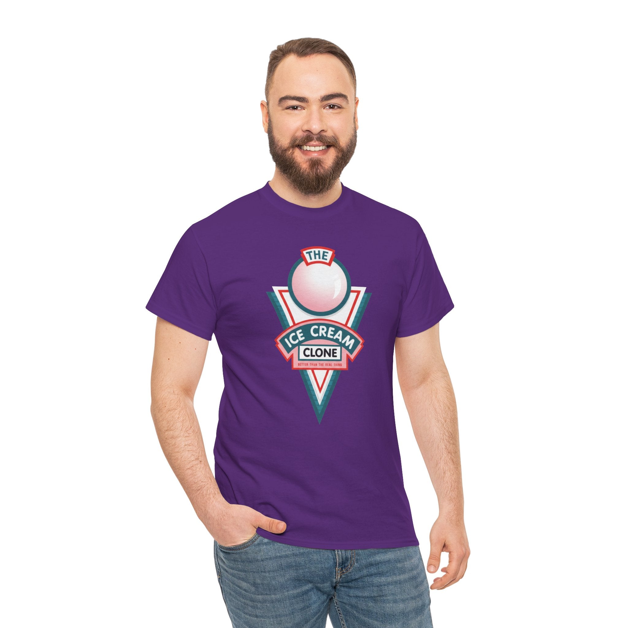 Hill Valley 2015 Ice Cream Clone Tee — Retro Scoop Logo T-Shirt