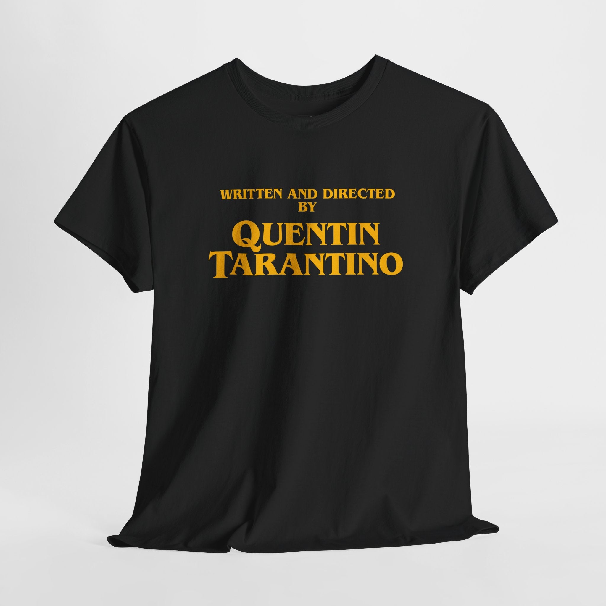 Movie Credit Tee — "Written and Directed by Quentin Tarantino"