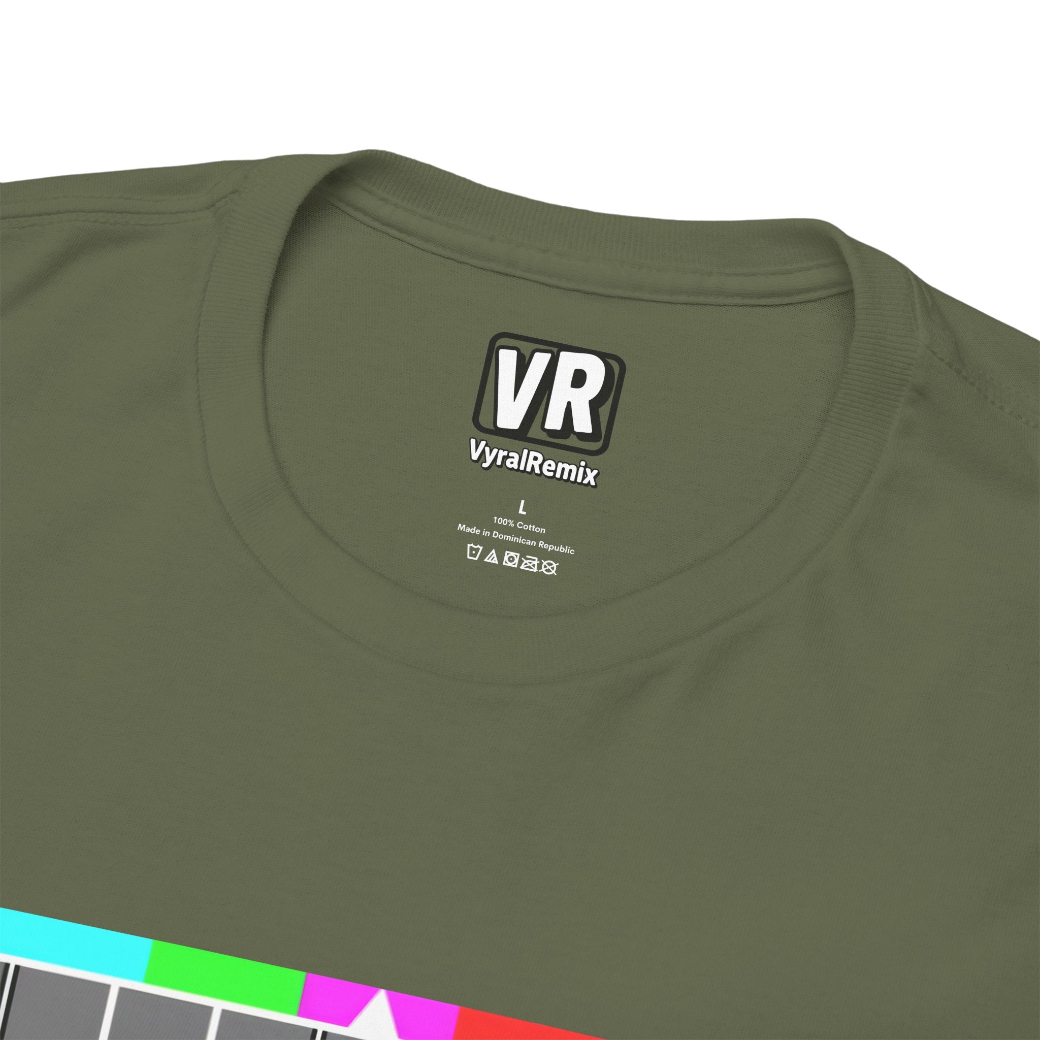 TV Test Pattern T-Shirt — Retro 1980s BBC Broadcast Graphic Tee