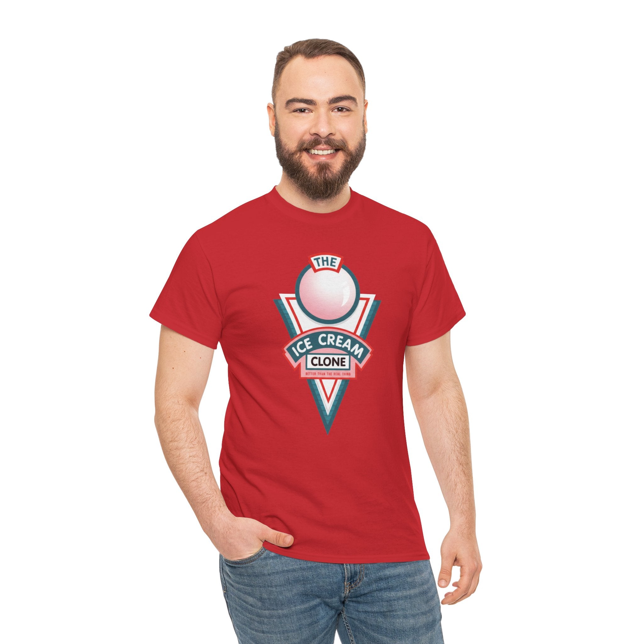 Hill Valley 2015 Ice Cream Clone Tee — Retro Scoop Logo T-Shirt