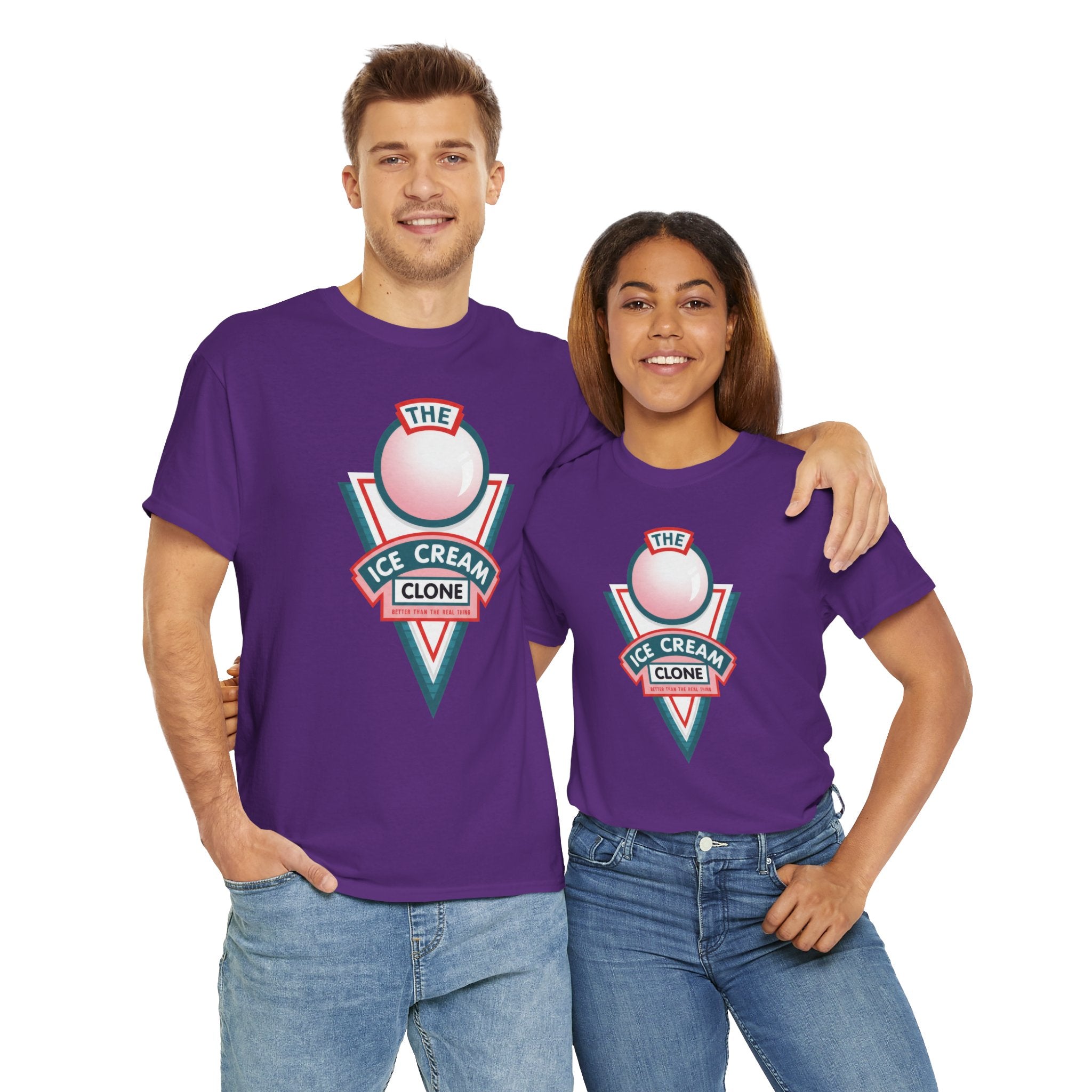 Hill Valley 2015 Ice Cream Clone Tee — Retro Scoop Logo T-Shirt