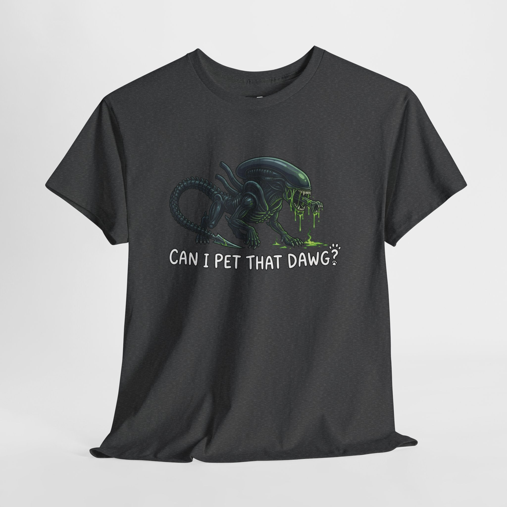 Alien Pet T-Shirt — "Can I Pet That Dawg?" Sci‑Fi Humour Tee