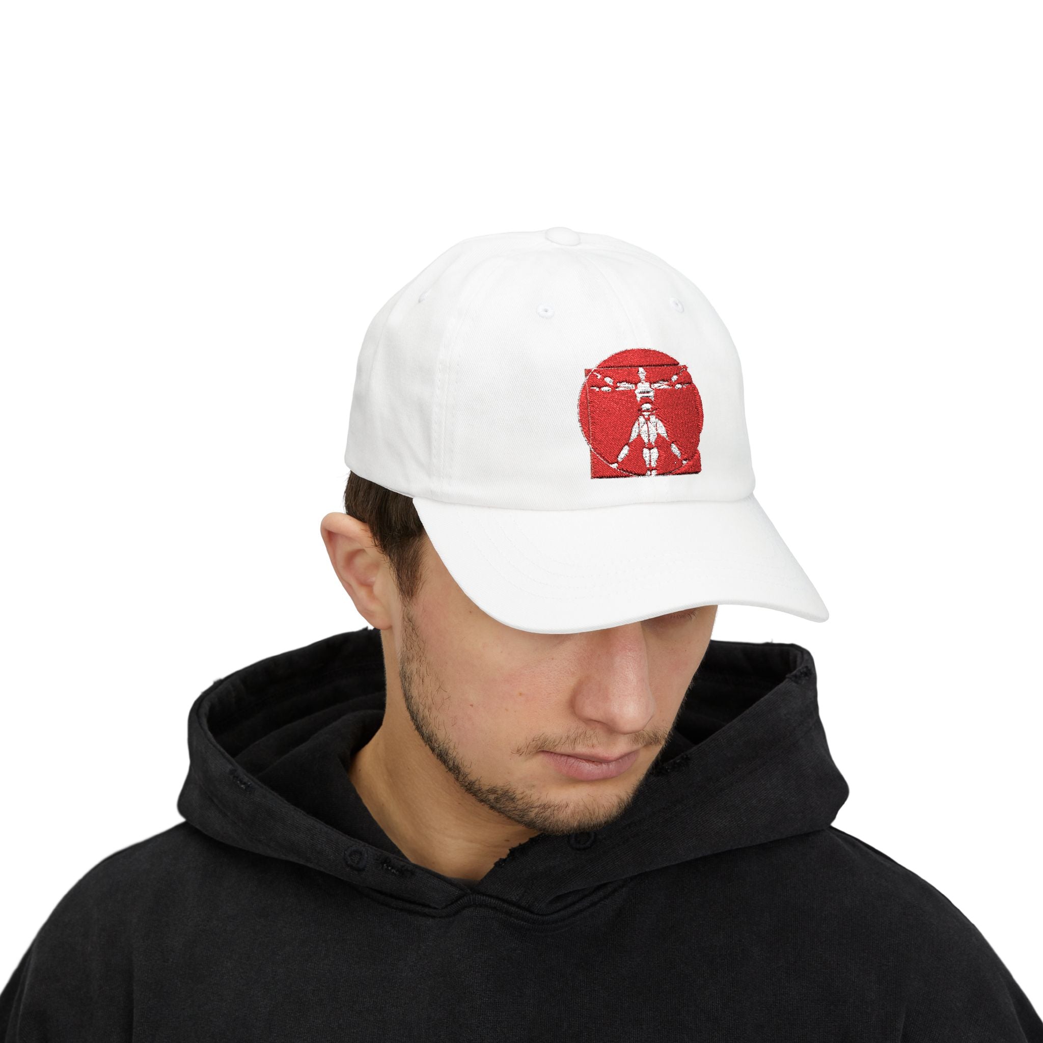 Robot Lab Vitruvian Man Embroidered Baseball Hat