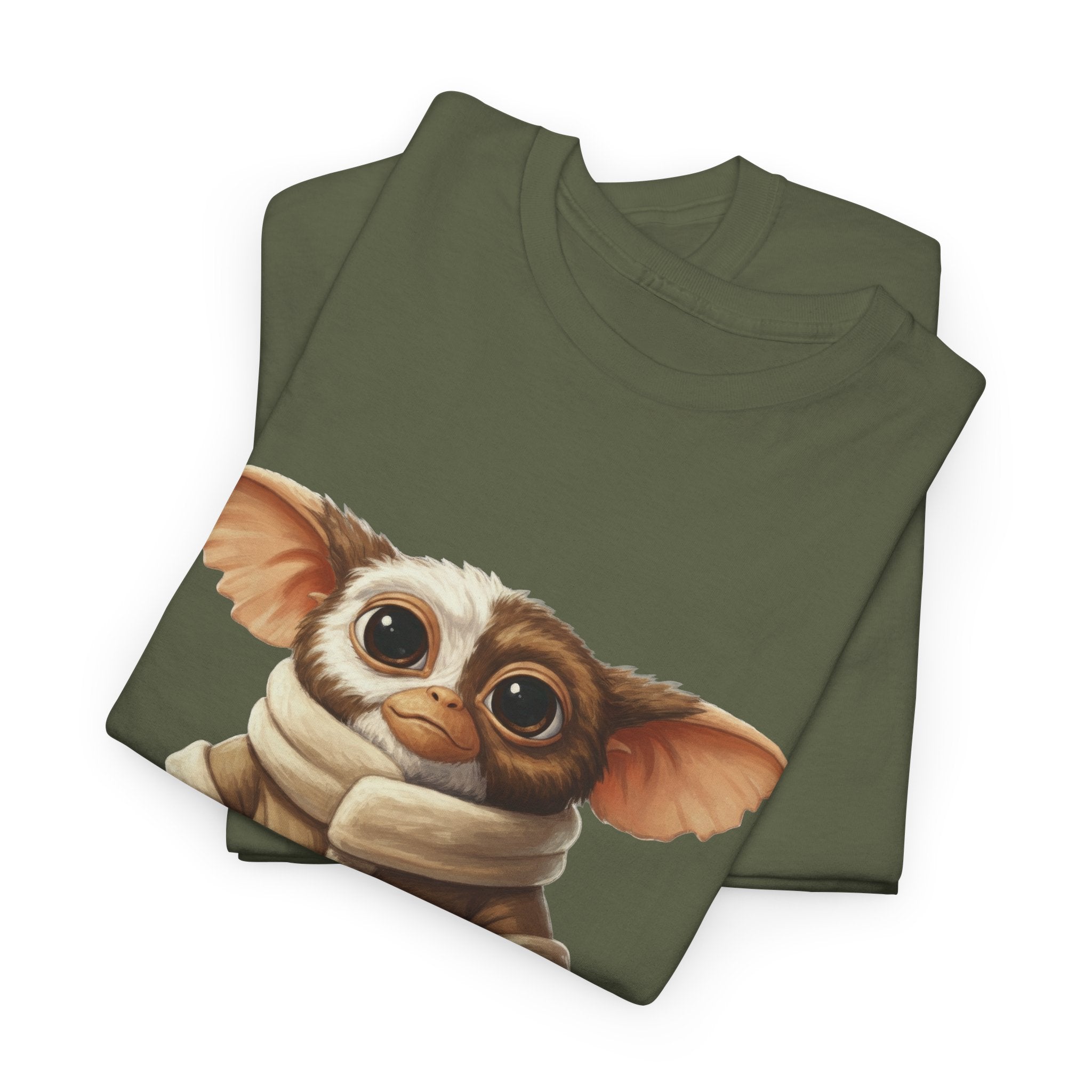 Grogwai Mashup Graphic Tee — Cozy Cute Alien Character T‑Shirt - Gizmo and Grogu all in one!
