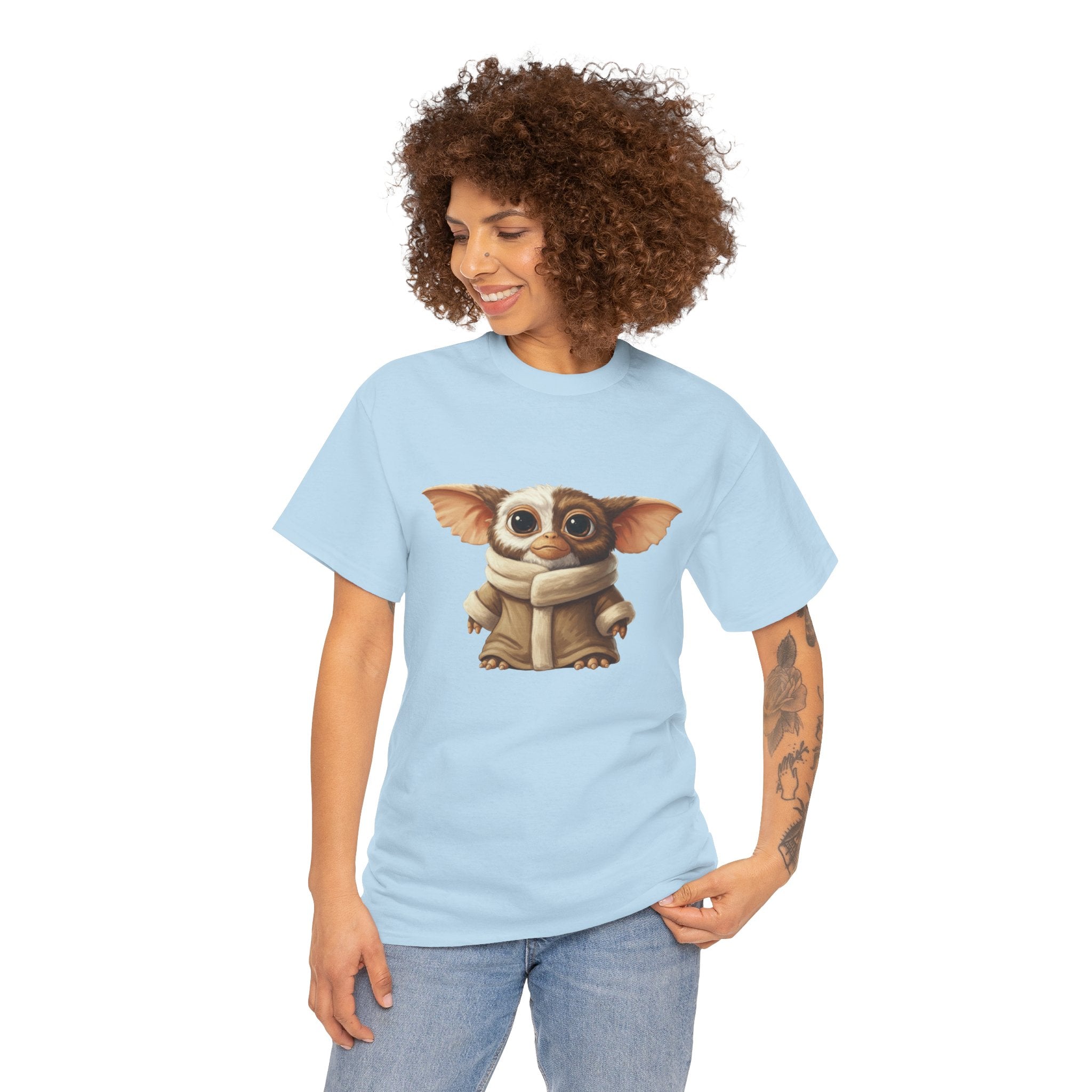 Grogwai Mashup Graphic Tee — Cozy Cute Alien Character T‑Shirt - Gizmo and Grogu all in one!