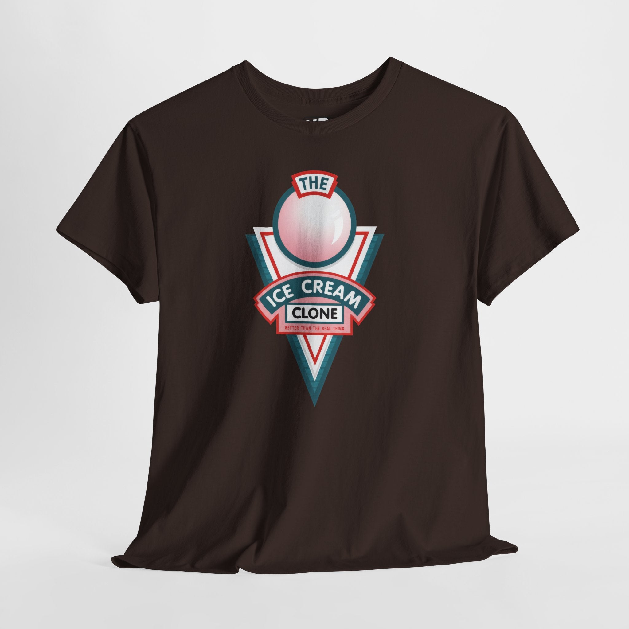 Hill Valley 2015 Ice Cream Clone Tee — Retro Scoop Logo T-Shirt