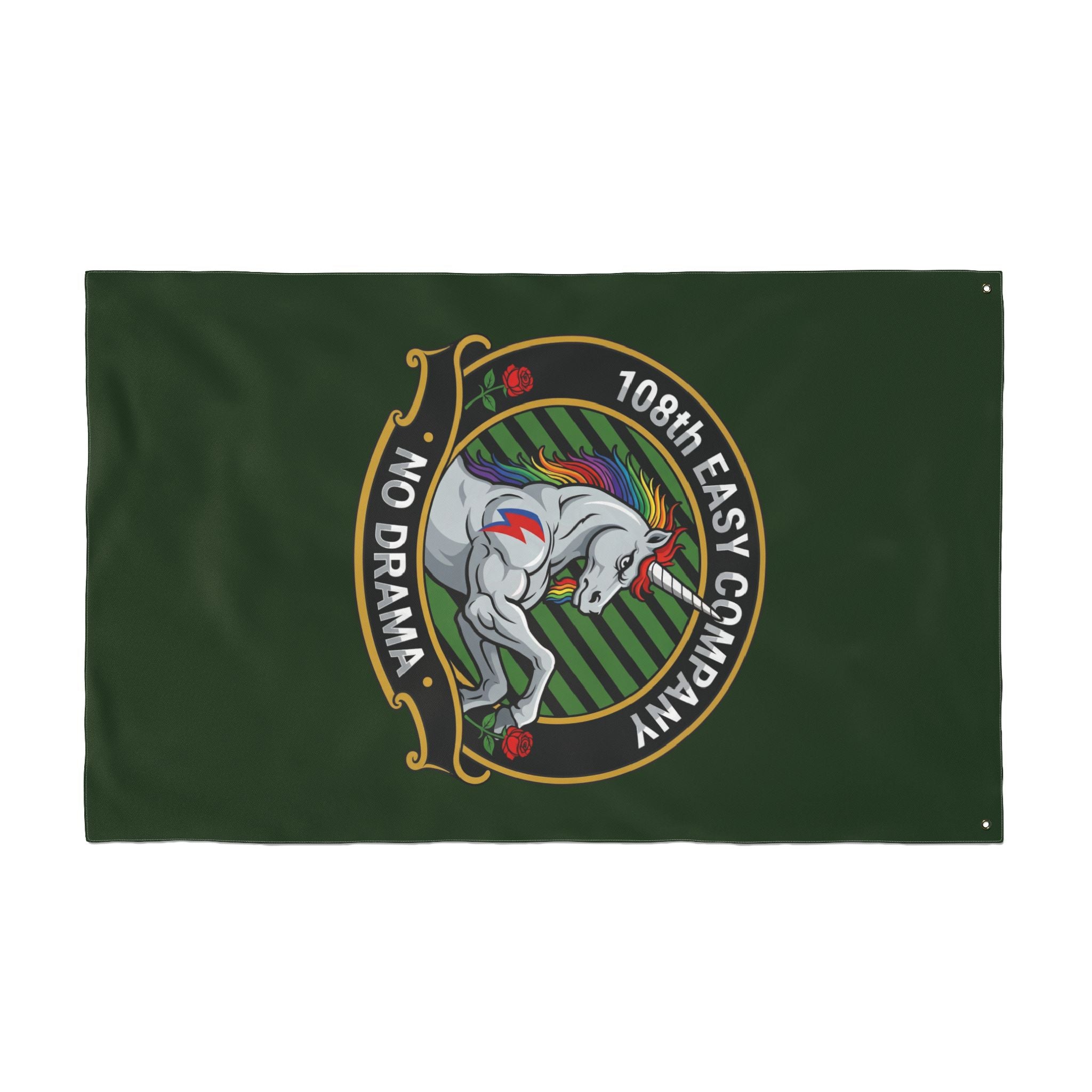 Vertical - Timbers Army - 108th Easy Company  Double-Sided Military Flag