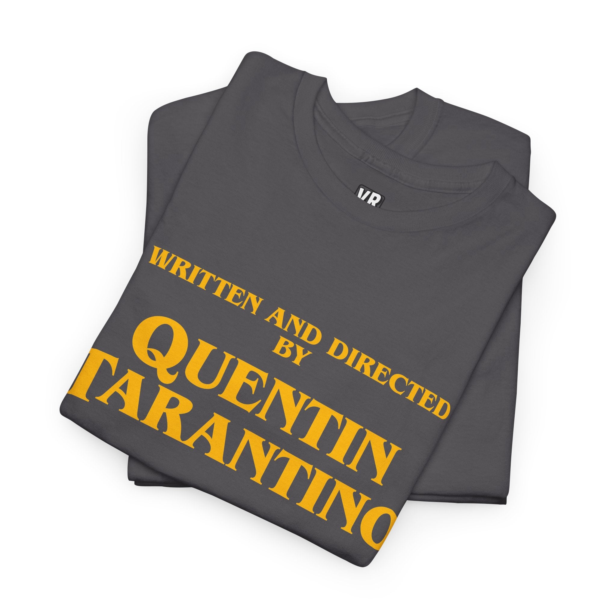 Movie Credit Tee — "Written and Directed by Quentin Tarantino"