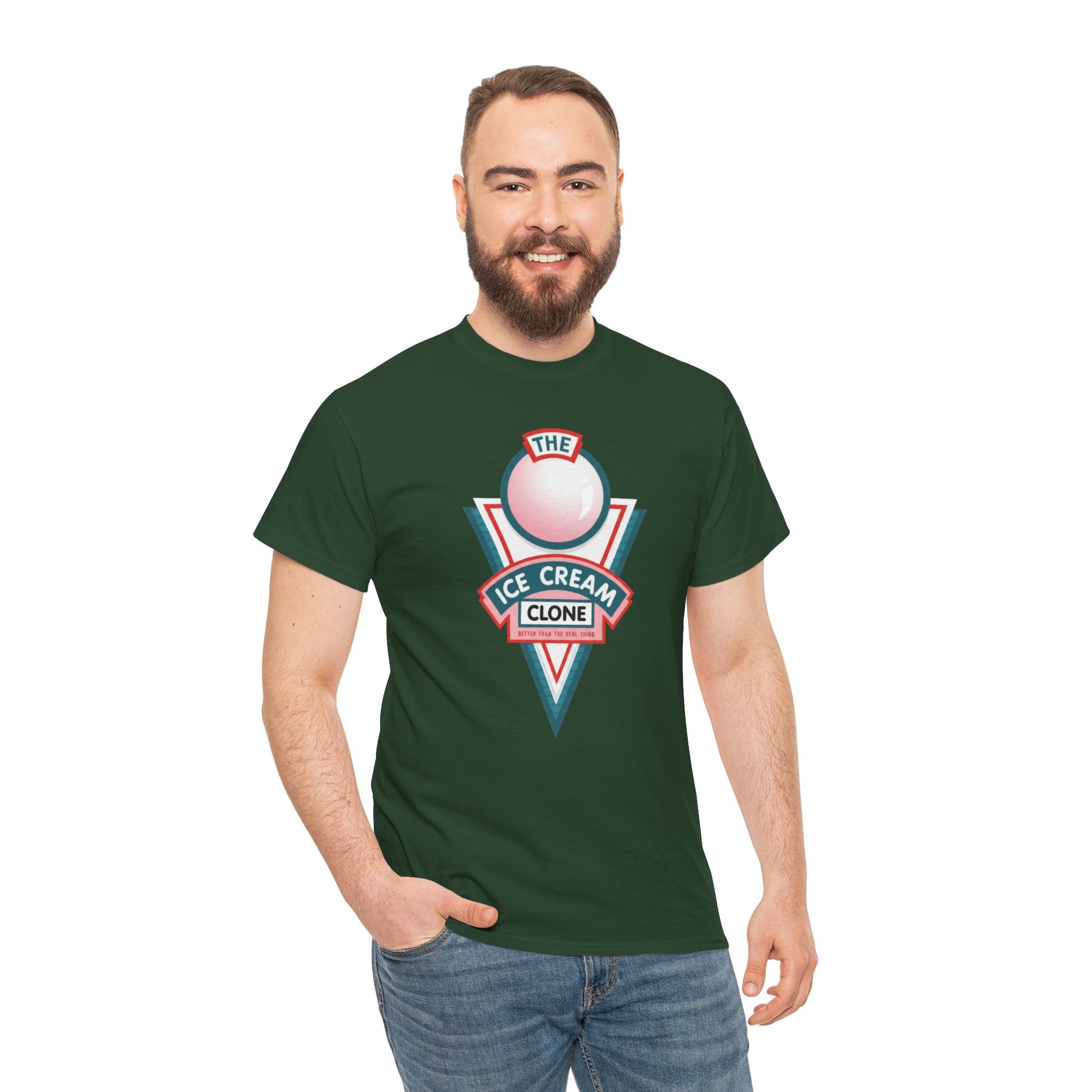 Hill Valley 2015 Ice Cream Clone Tee — Retro Scoop Logo T-Shirt