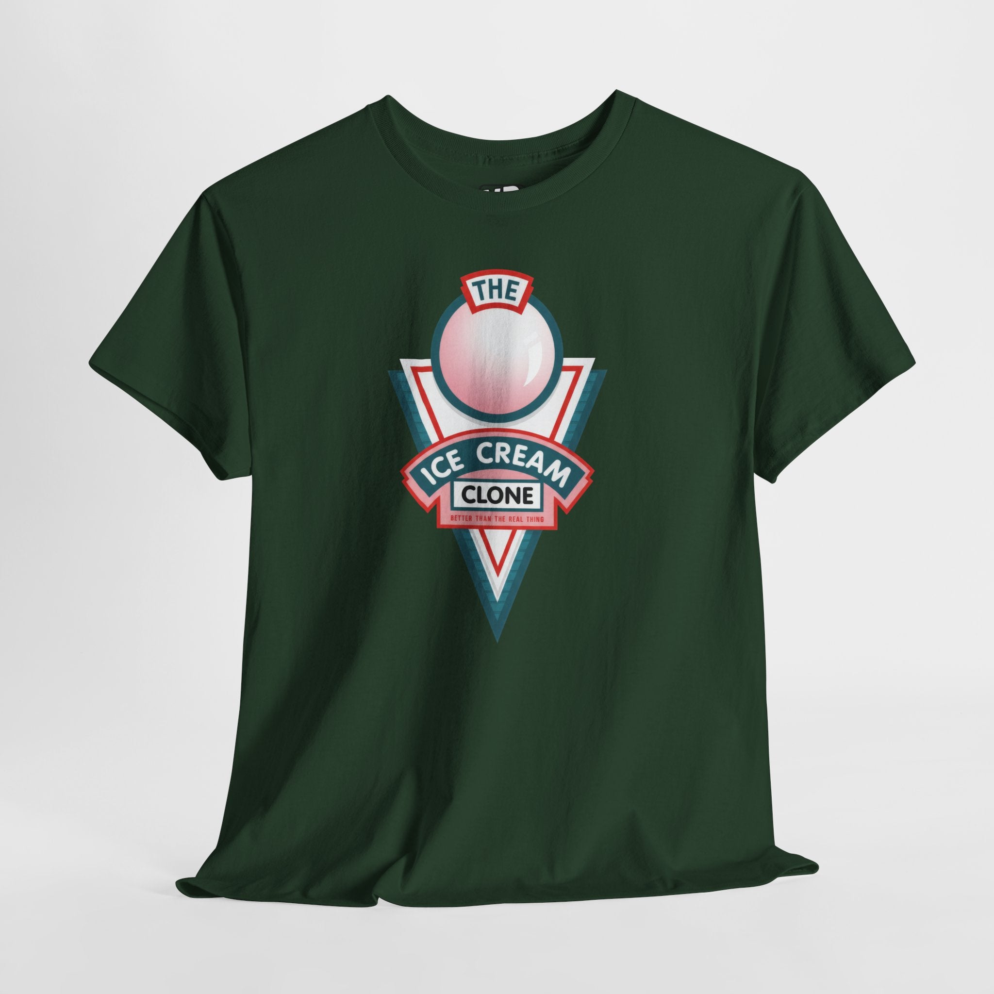 Hill Valley 2015 Ice Cream Clone Tee — Retro Scoop Logo T-Shirt