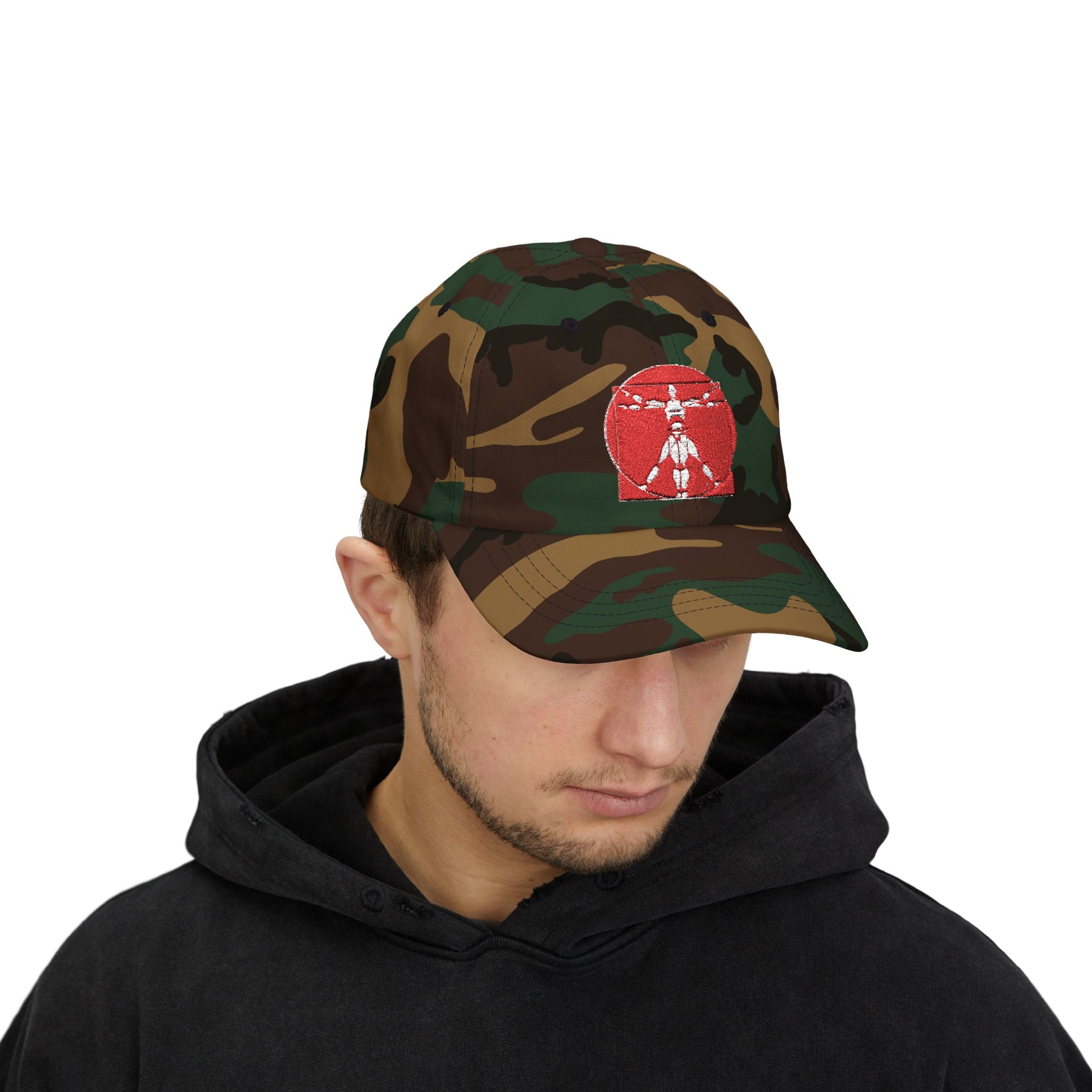 Robot Lab Vitruvian Man Embroidered Baseball Hat