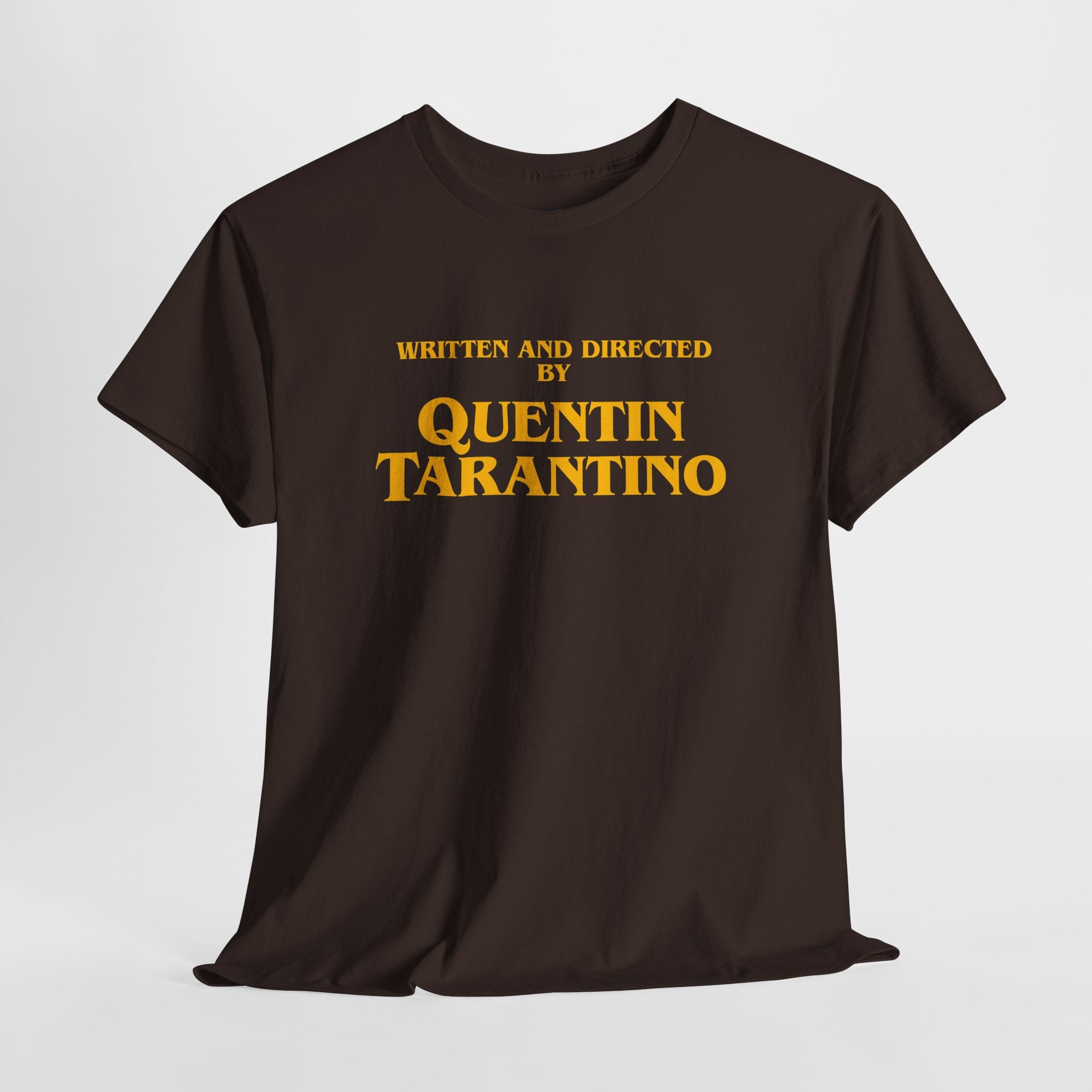Movie Credit Tee — "Written and Directed by Quentin Tarantino"