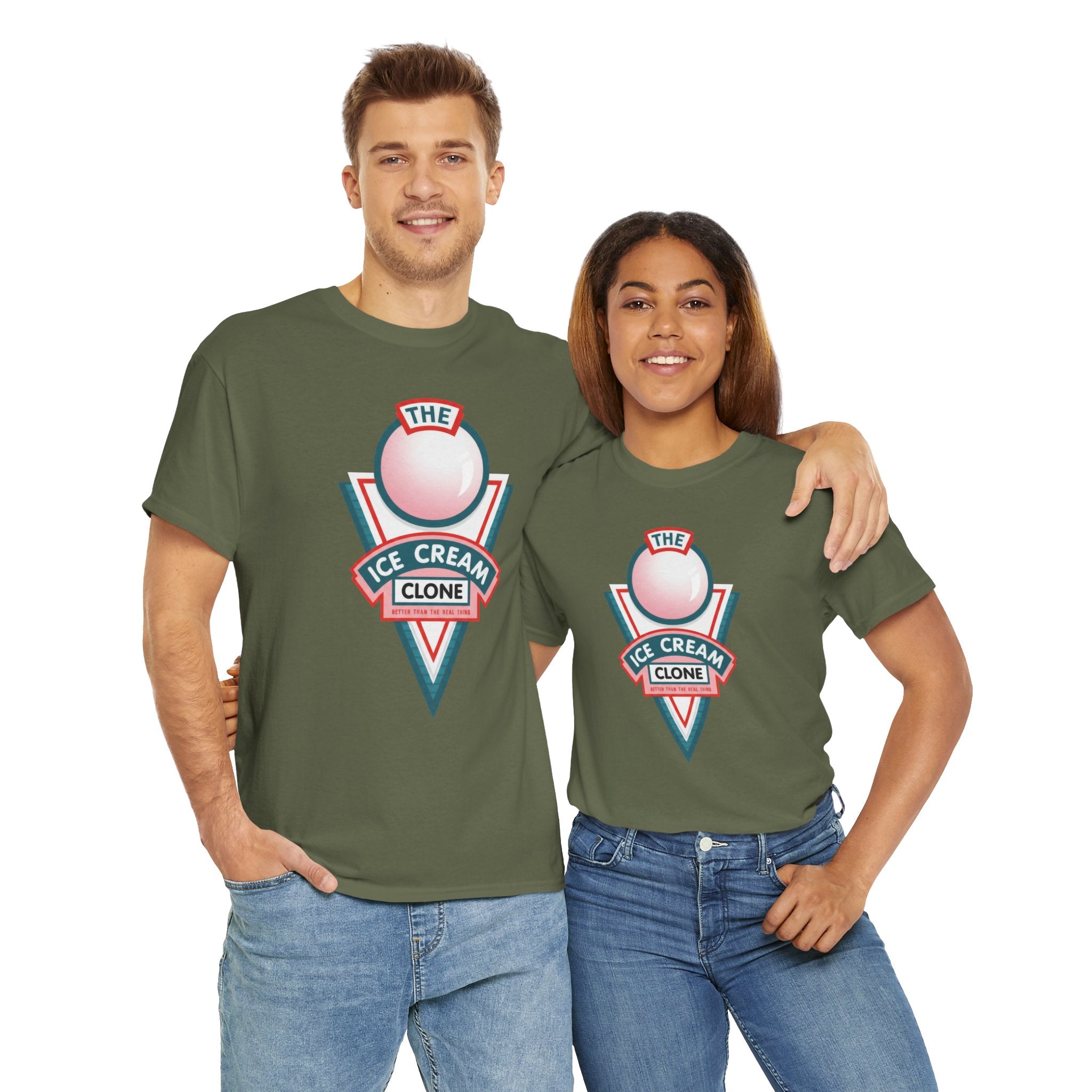 Hill Valley 2015 Ice Cream Clone Tee — Retro Scoop Logo T-Shirt