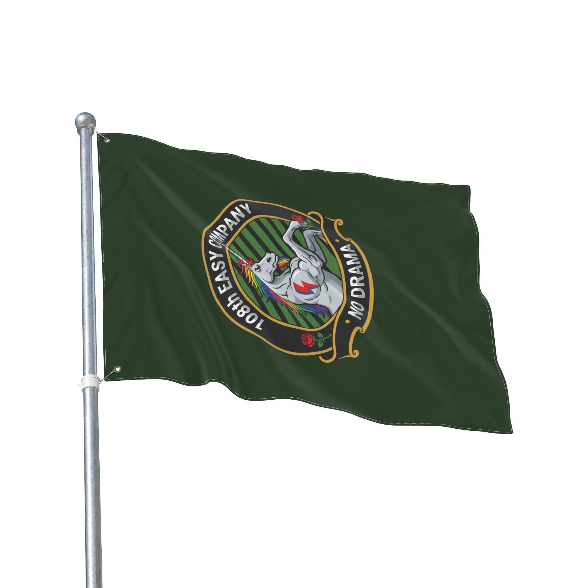 Vertical - Timbers Army - 108th Easy Company  Double-Sided Military Flag