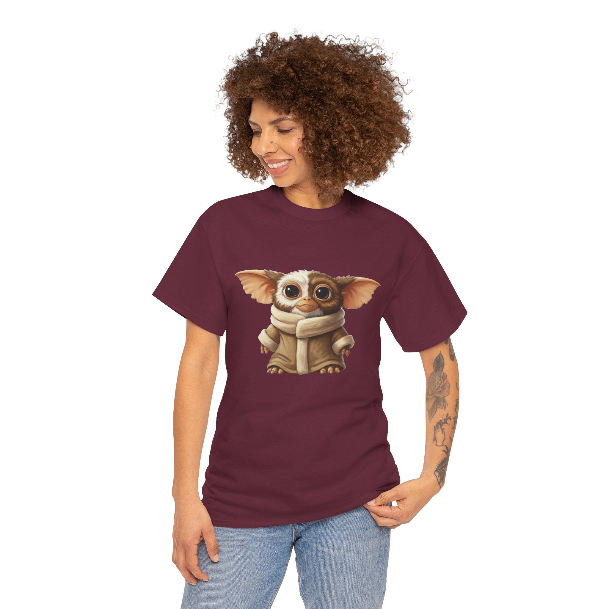 Grogwai Mashup Graphic Tee — Cozy Cute Alien Character T‑Shirt - Gizmo and Grogu all in one!