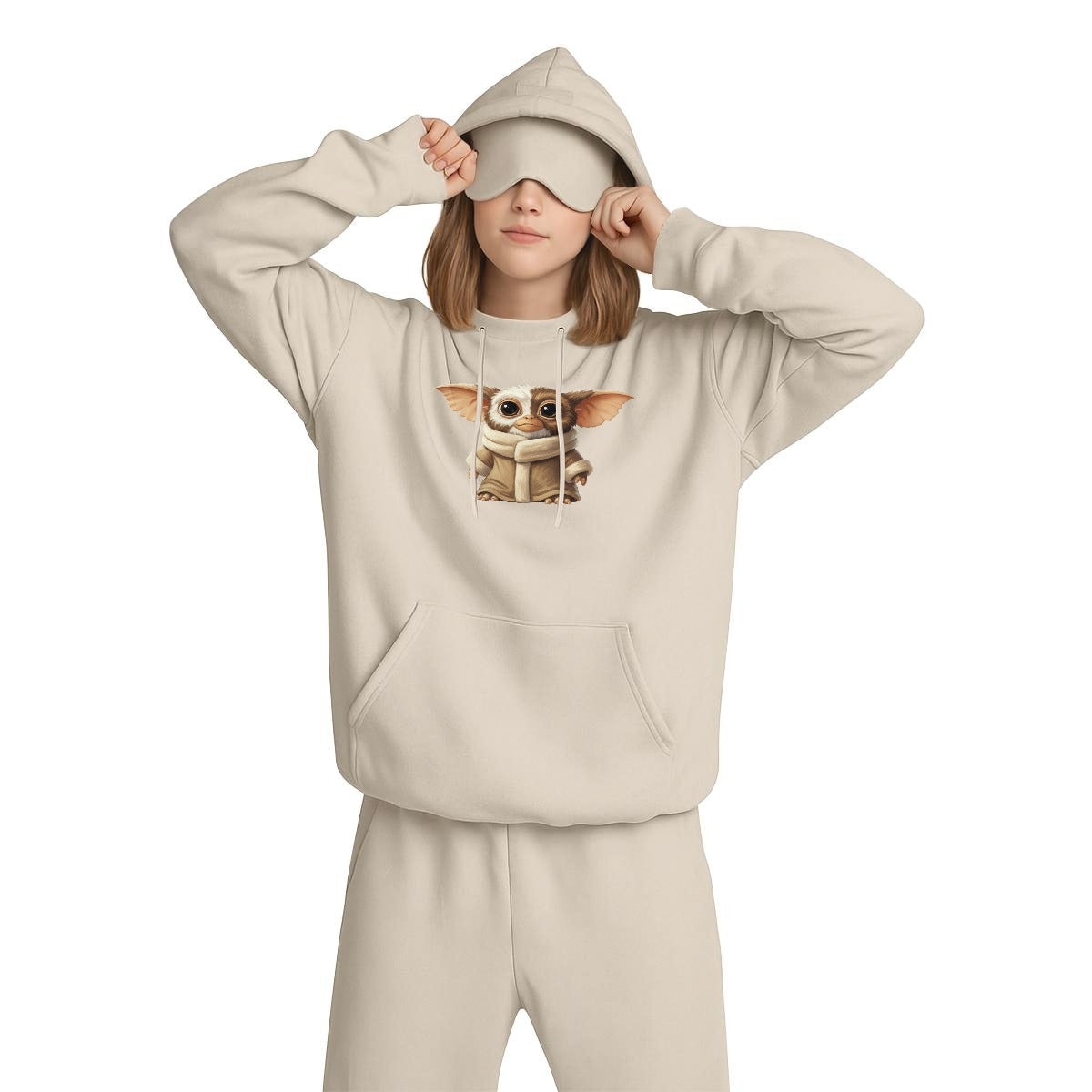 Grogwai Mashup Travel Nap Hoodie with Built-in Eye Mask