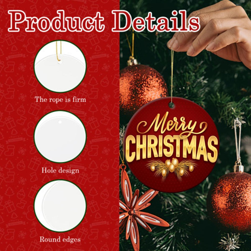 Mr Perfect Circular Ceramic Ornament - Hill Valley Holiday Decor Gift