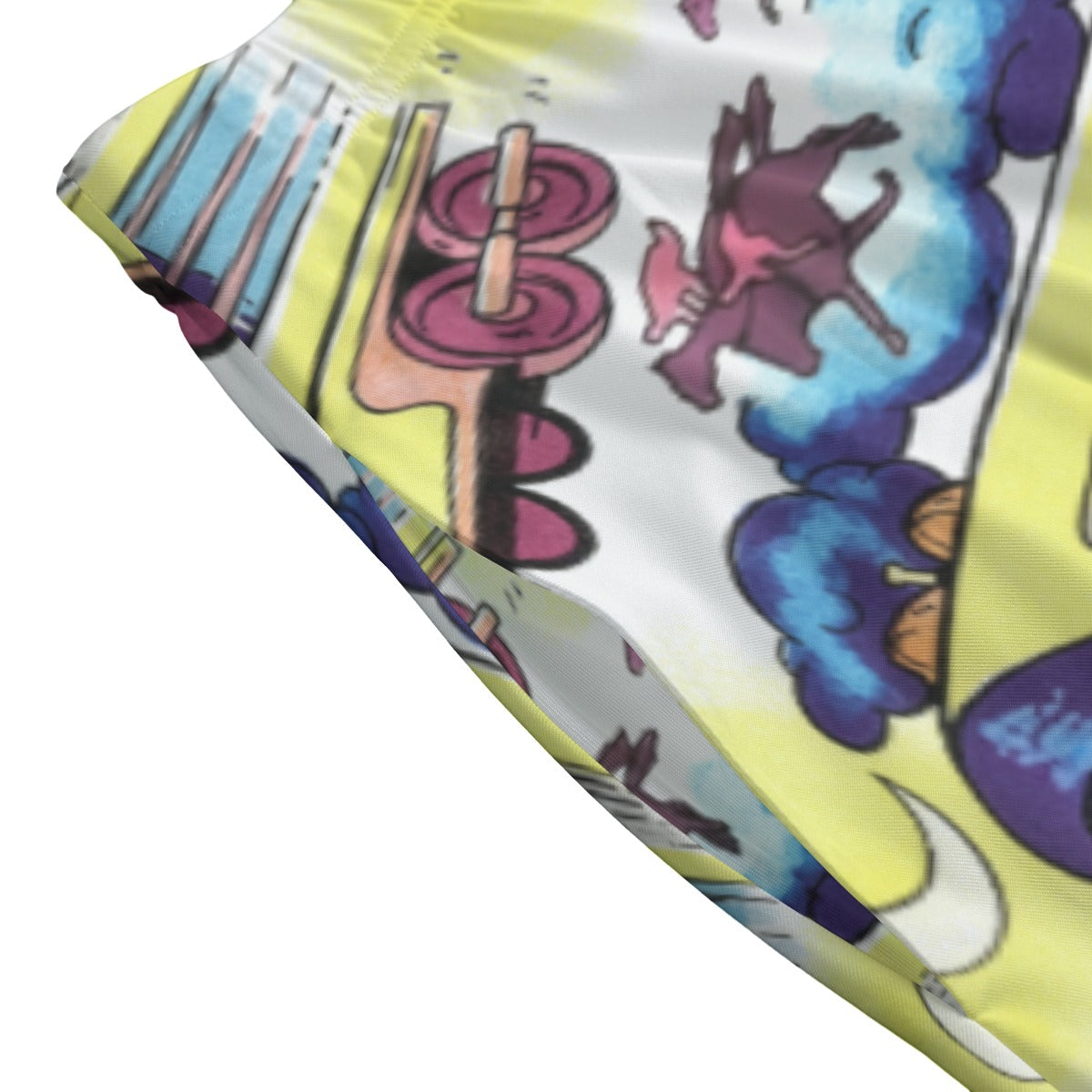 Doc Brown Train Shirt Pattern Midi Skirt