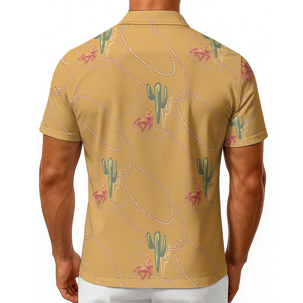 Doc Brown Pohatchee Men's Hawaiian Shirt With Button Closure - Back to the Future