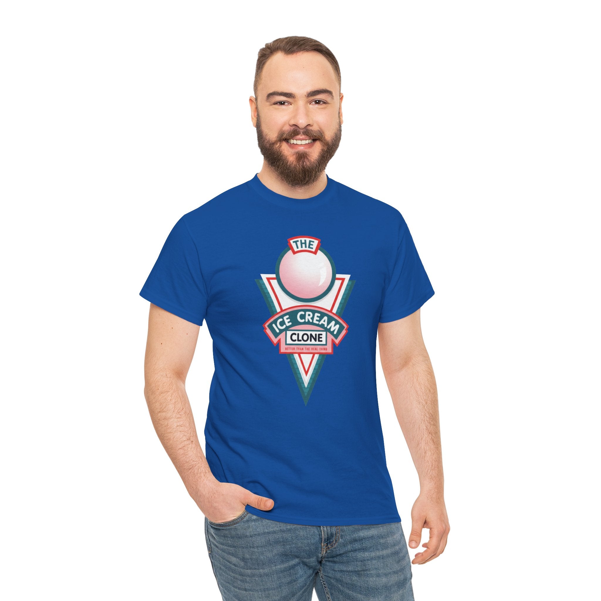 Hill Valley 2015 Ice Cream Clone Tee — Retro Scoop Logo T-Shirt