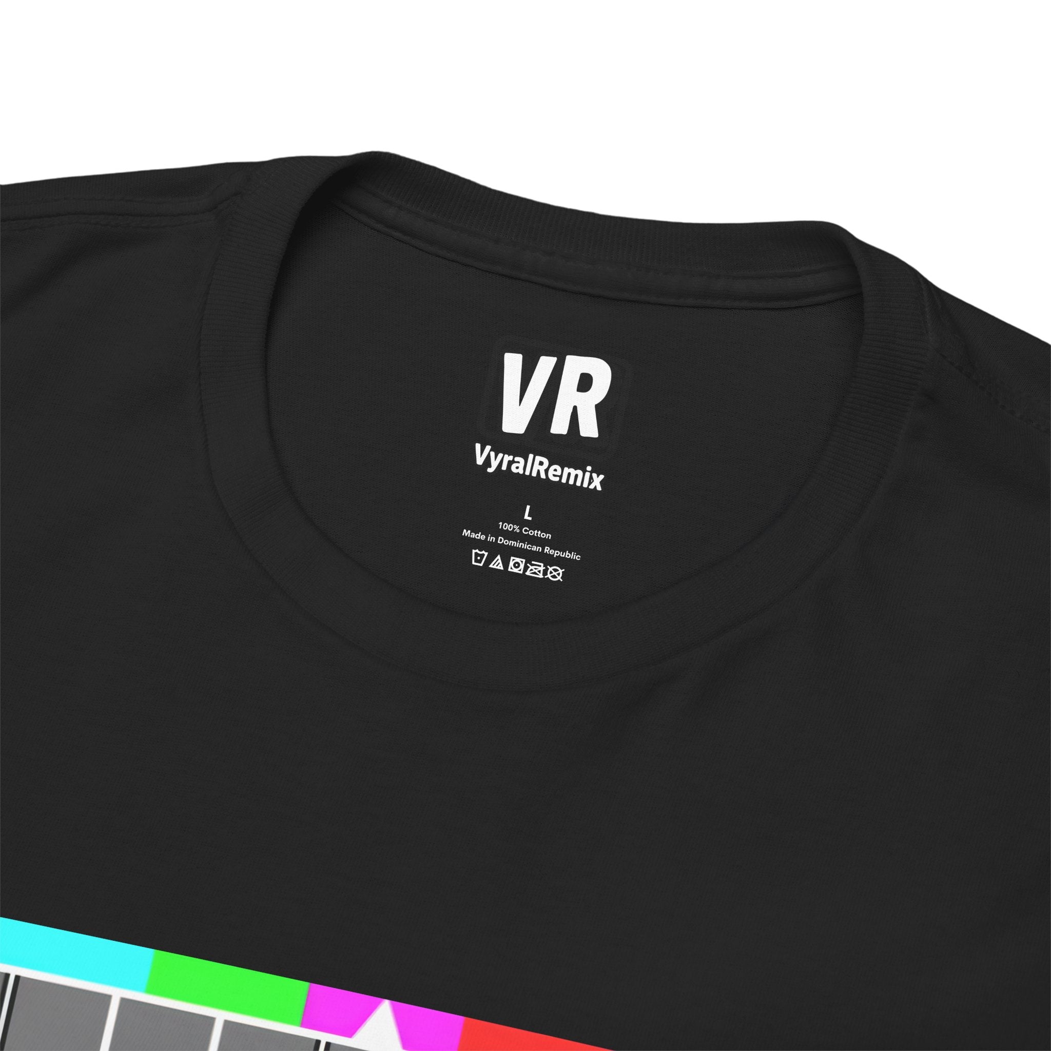 TV Test Pattern T-Shirt — Retro 1980s BBC Broadcast Graphic Tee