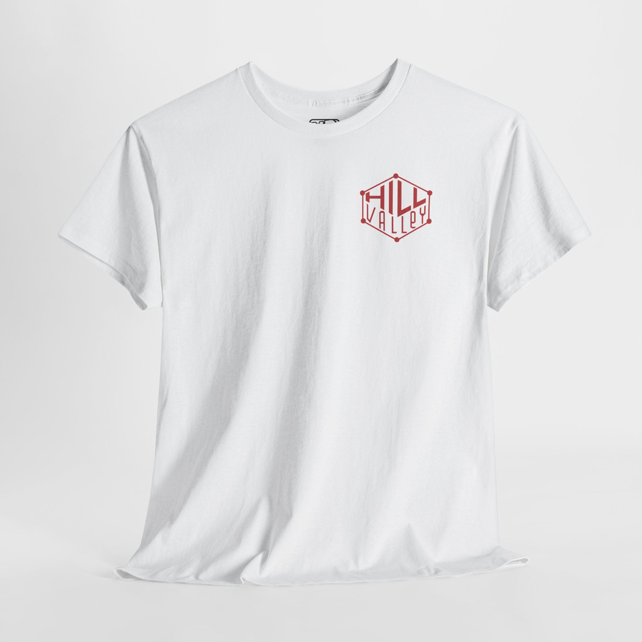 Hill Valley 2015 Public Works - Double Sided Print Logo Tee