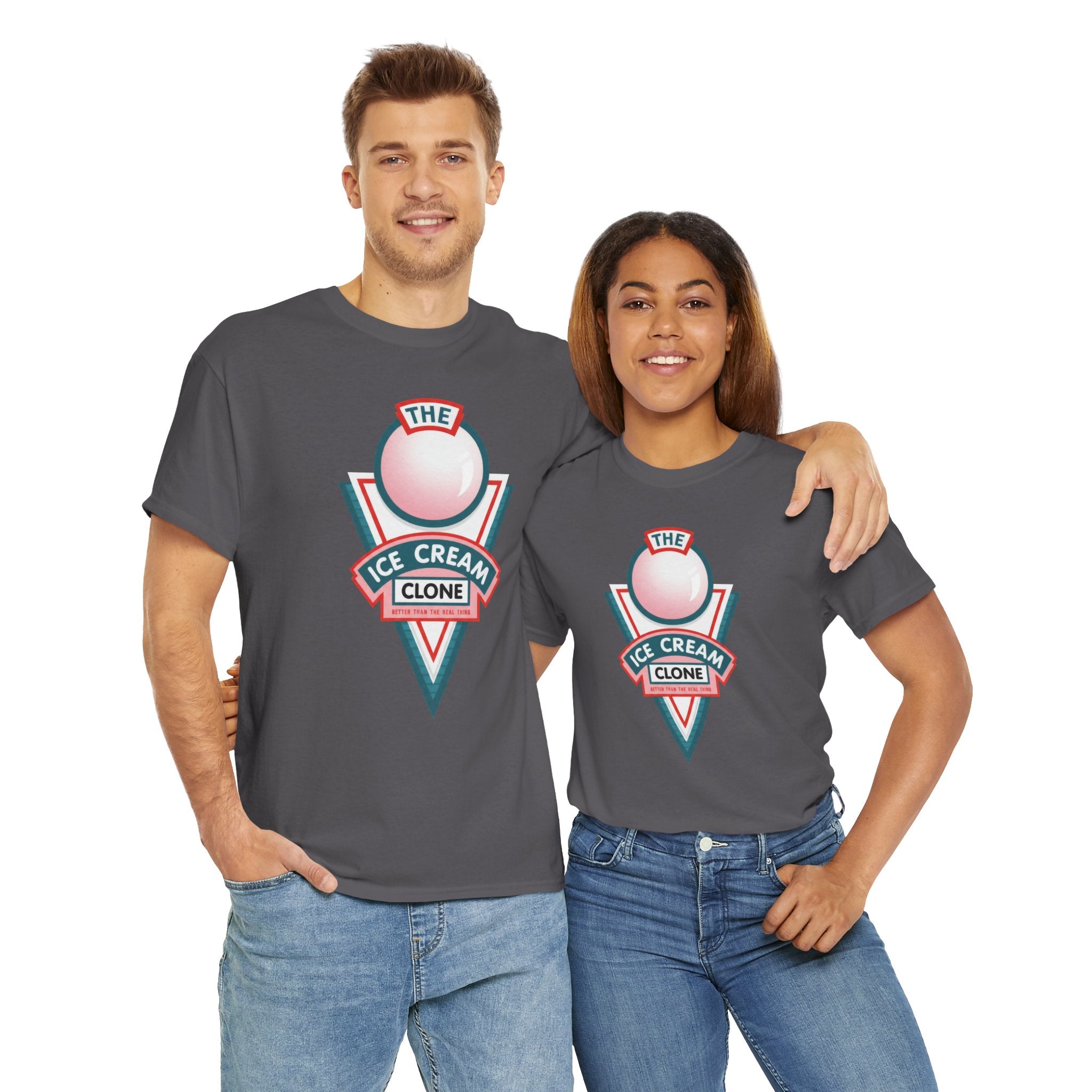 Hill Valley 2015 Ice Cream Clone Tee — Retro Scoop Logo T-Shirt