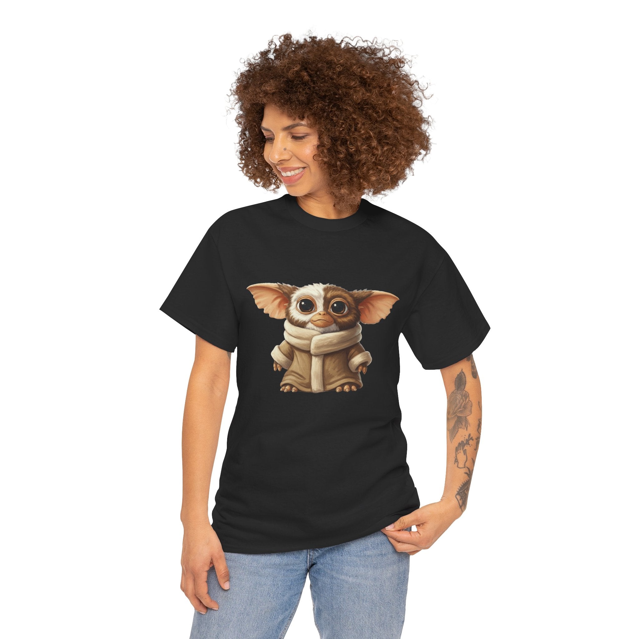 Grogwai Mashup Graphic Tee — Cozy Cute Alien Character T‑Shirt - Gizmo and Grogu all in one!