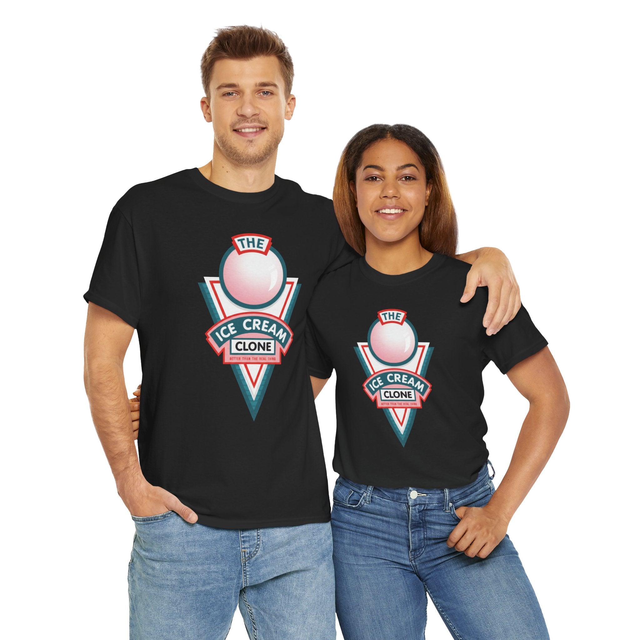 Hill Valley 2015 Ice Cream Clone Tee — Retro Scoop Logo T-Shirt