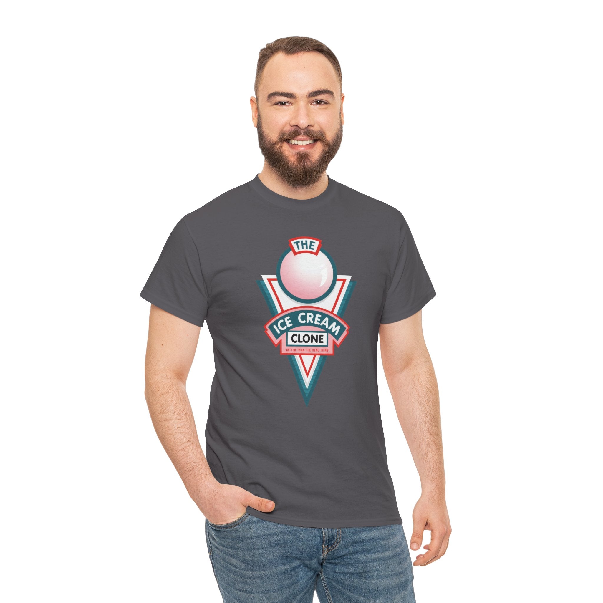 Hill Valley 2015 Ice Cream Clone Tee — Retro Scoop Logo T-Shirt