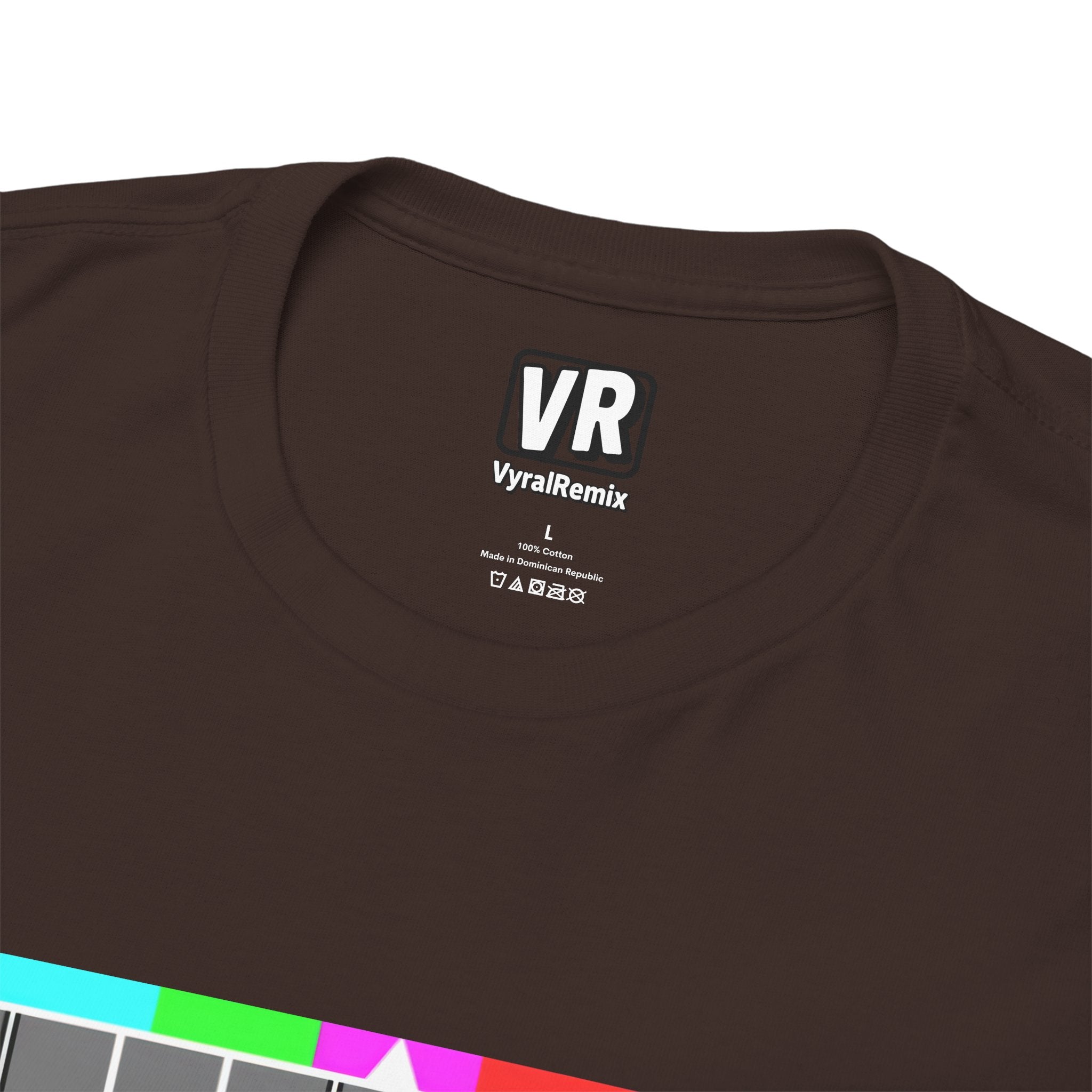 TV Test Pattern T-Shirt — Retro 1980s BBC Broadcast Graphic Tee