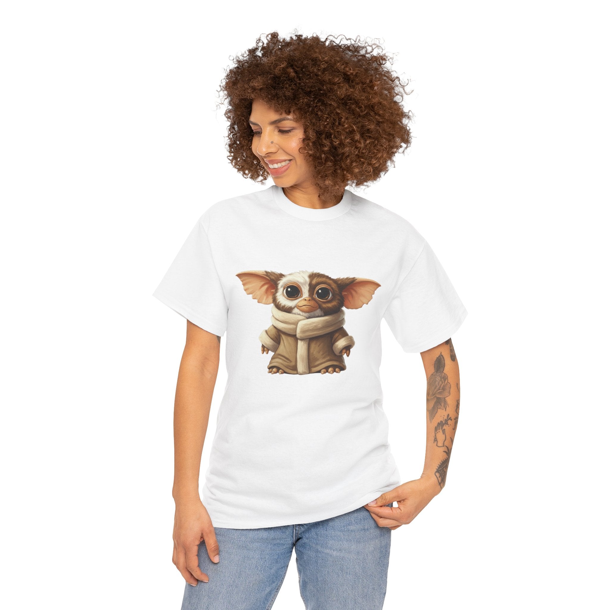 Grogwai Mashup Graphic Tee — Cozy Cute Alien Character T‑Shirt - Gizmo and Grogu all in one!