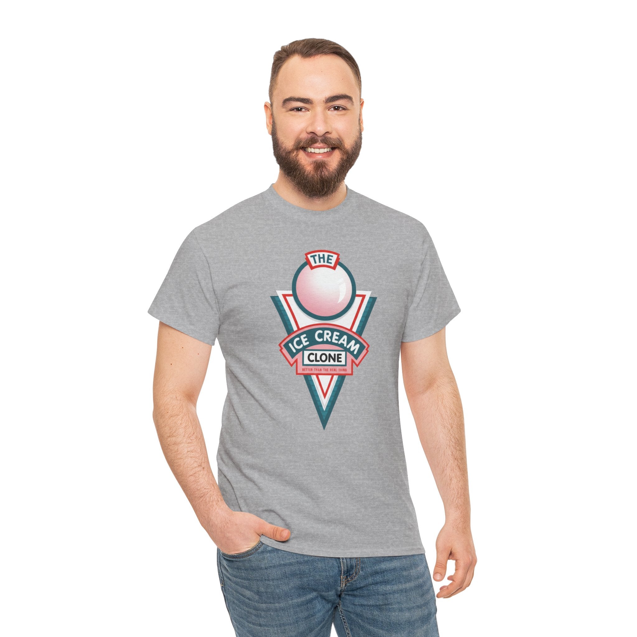 Hill Valley 2015 Ice Cream Clone Tee — Retro Scoop Logo T-Shirt