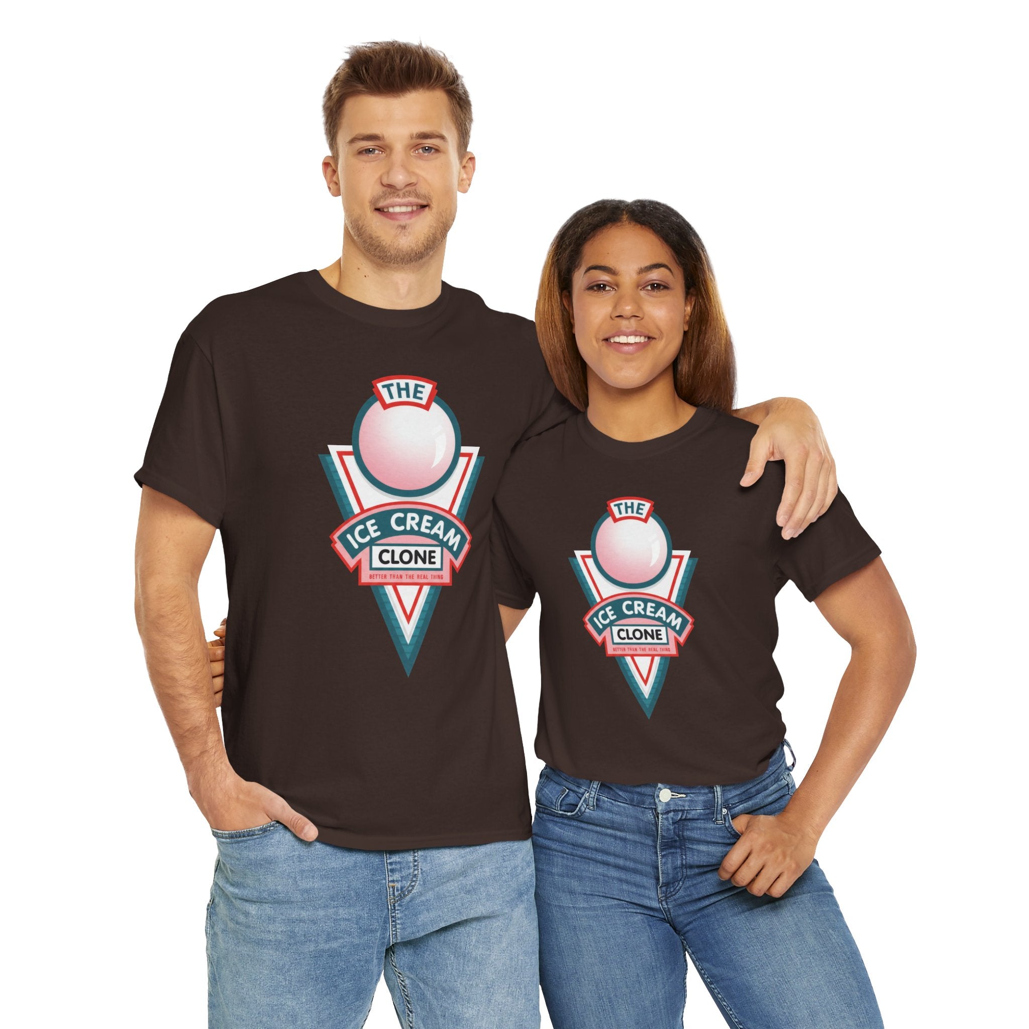 Hill Valley 2015 Ice Cream Clone Tee — Retro Scoop Logo T-Shirt