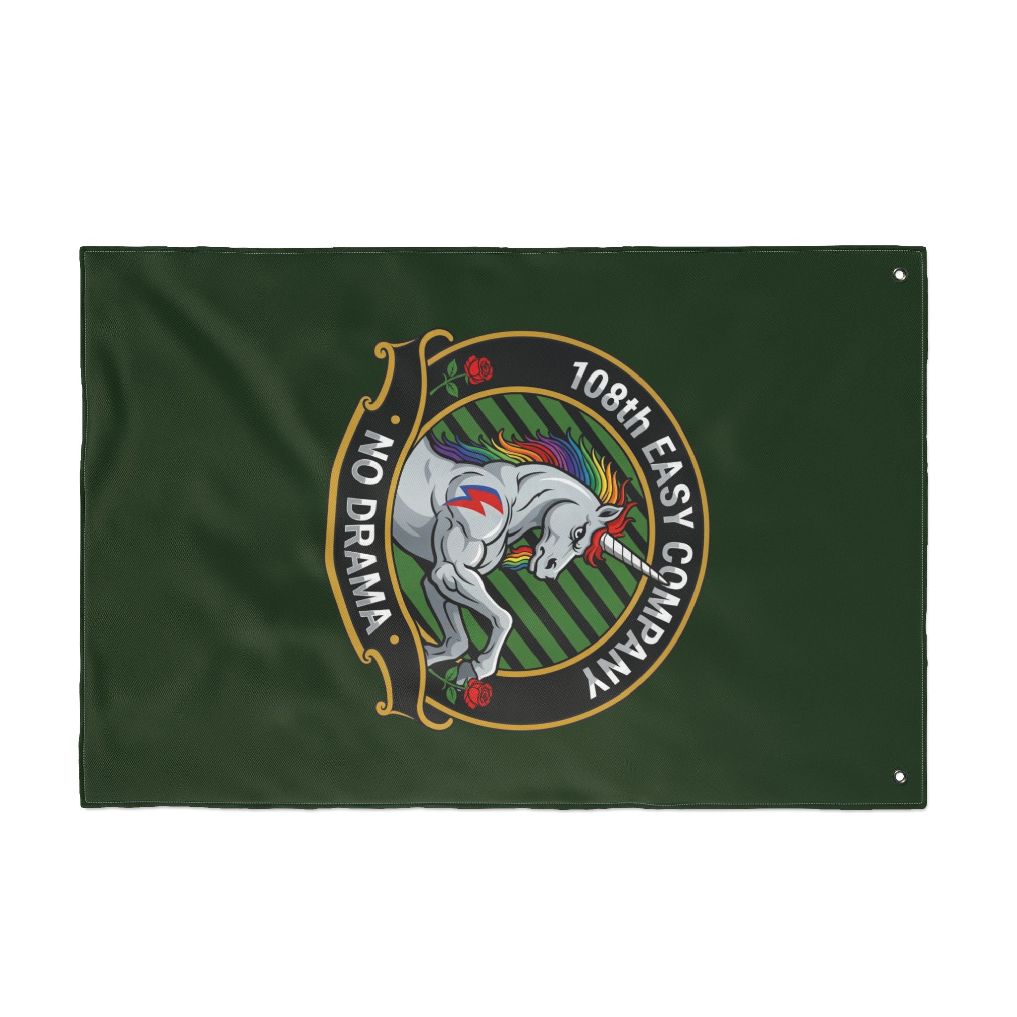 Vertical - Timbers Army - 108th Easy Company  Double-Sided Military Flag