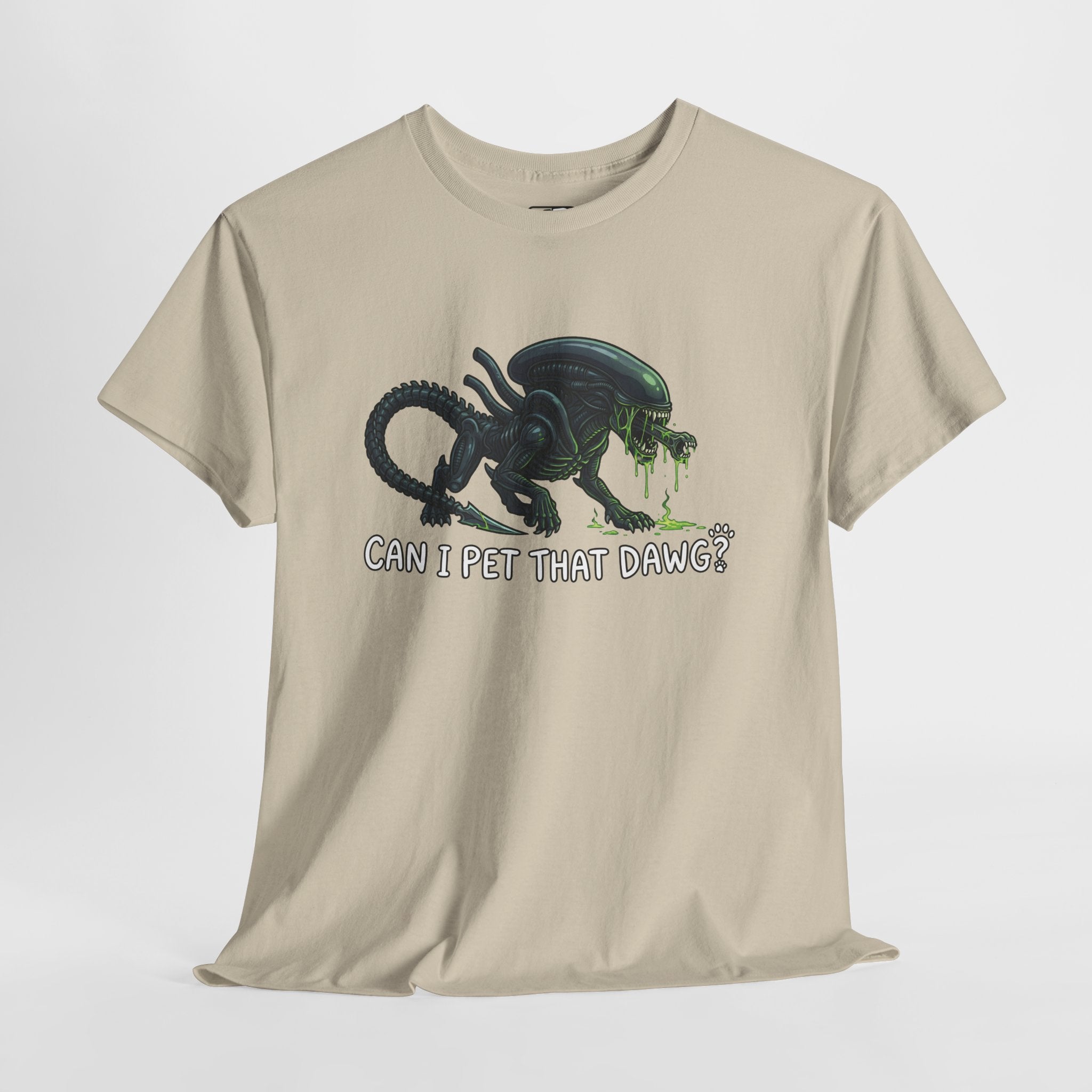 Alien Pet T-Shirt — "Can I Pet That Dawg?" Sci‑Fi Humour Tee