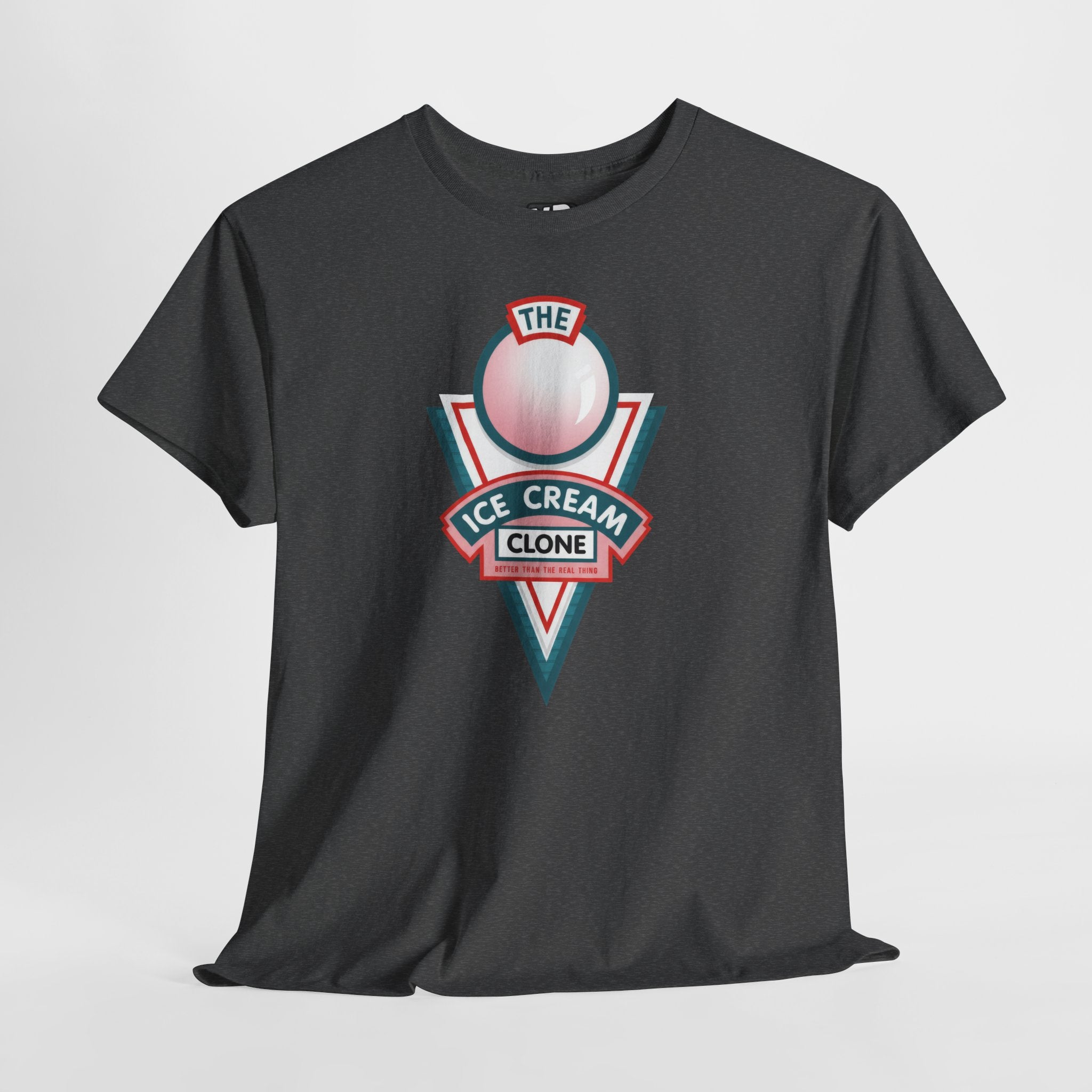 Hill Valley 2015 Ice Cream Clone Tee — Retro Scoop Logo T-Shirt