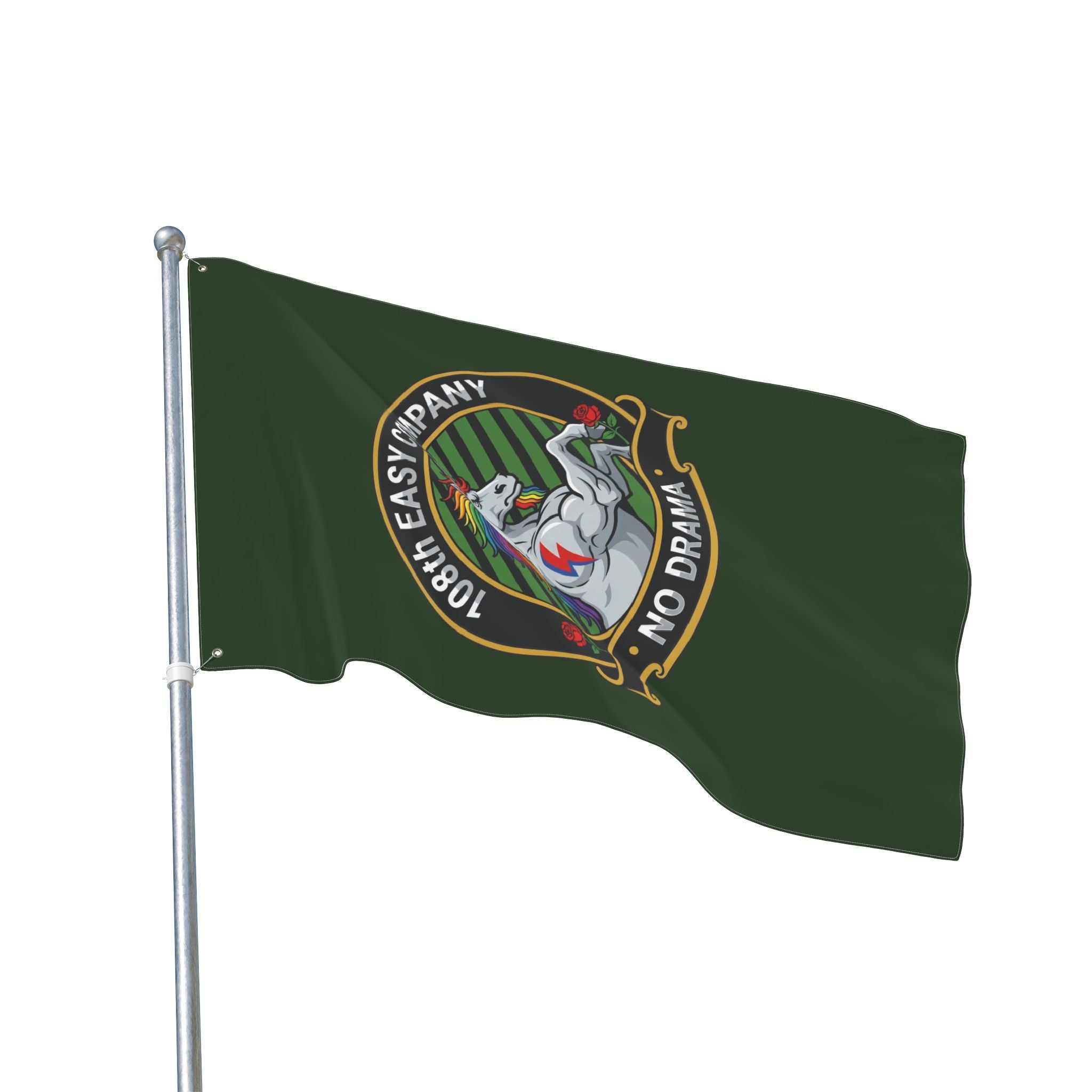 Vertical - Timbers Army - 108th Easy Company  Double-Sided Military Flag