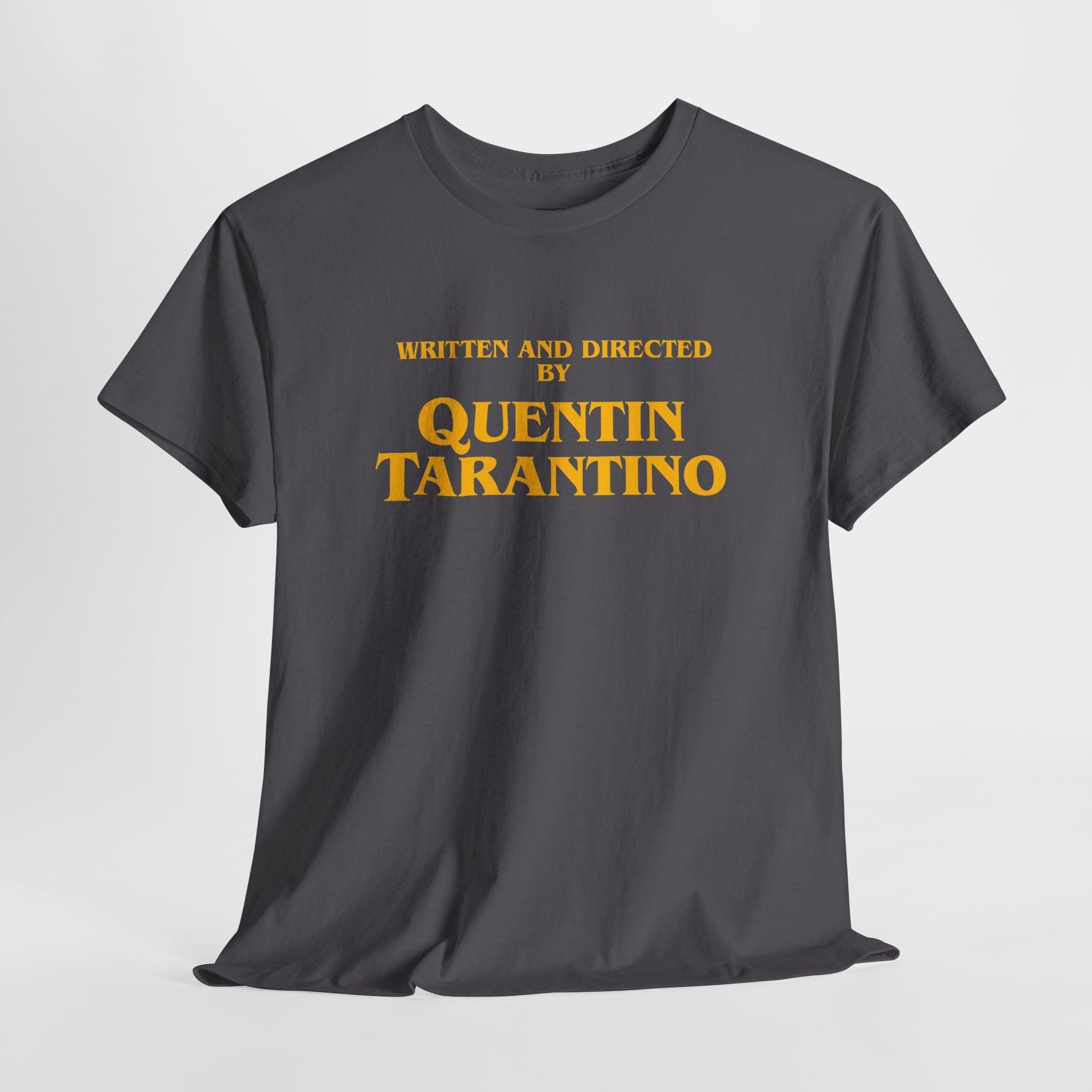 Movie Credit Tee — "Written and Directed by Quentin Tarantino"